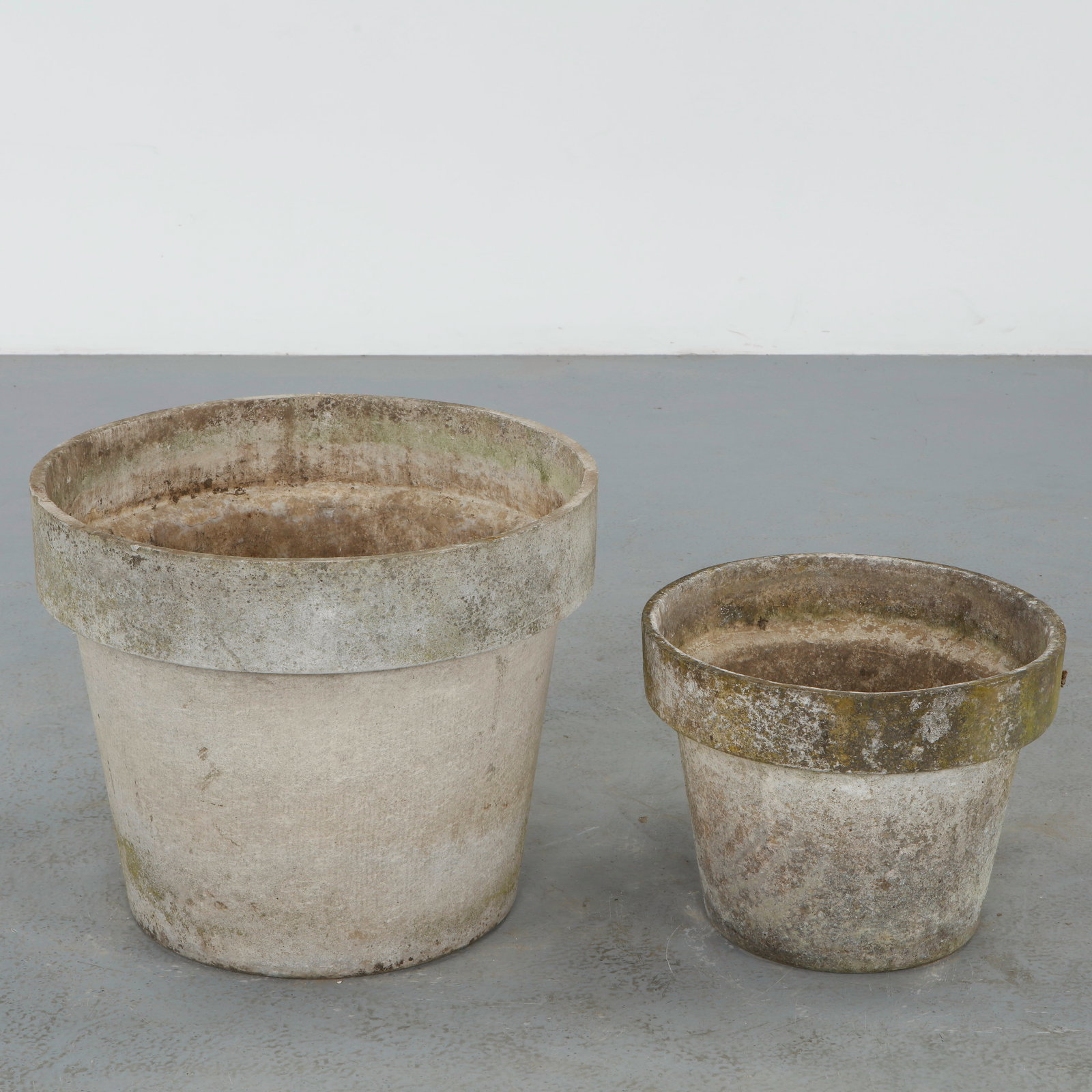 Willy Guhl, Pair of Large and Small Round Planters, 1960s (1 of 11)