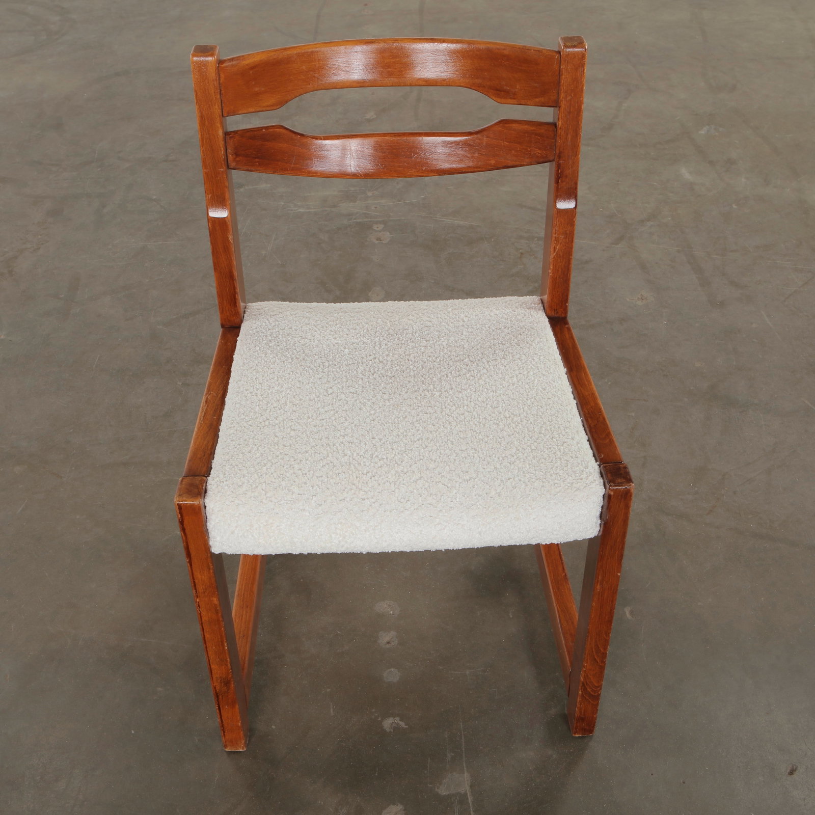 Set of Four Wool and Wood Chairs in the style of Niels Moller for J.L Moller, 1960s - 7