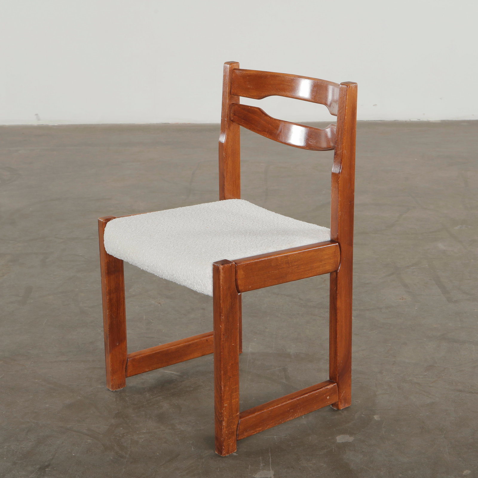Set of Four Wool and Wood Chairs in the style of Niels Moller for J.L Moller, 1960s - 9