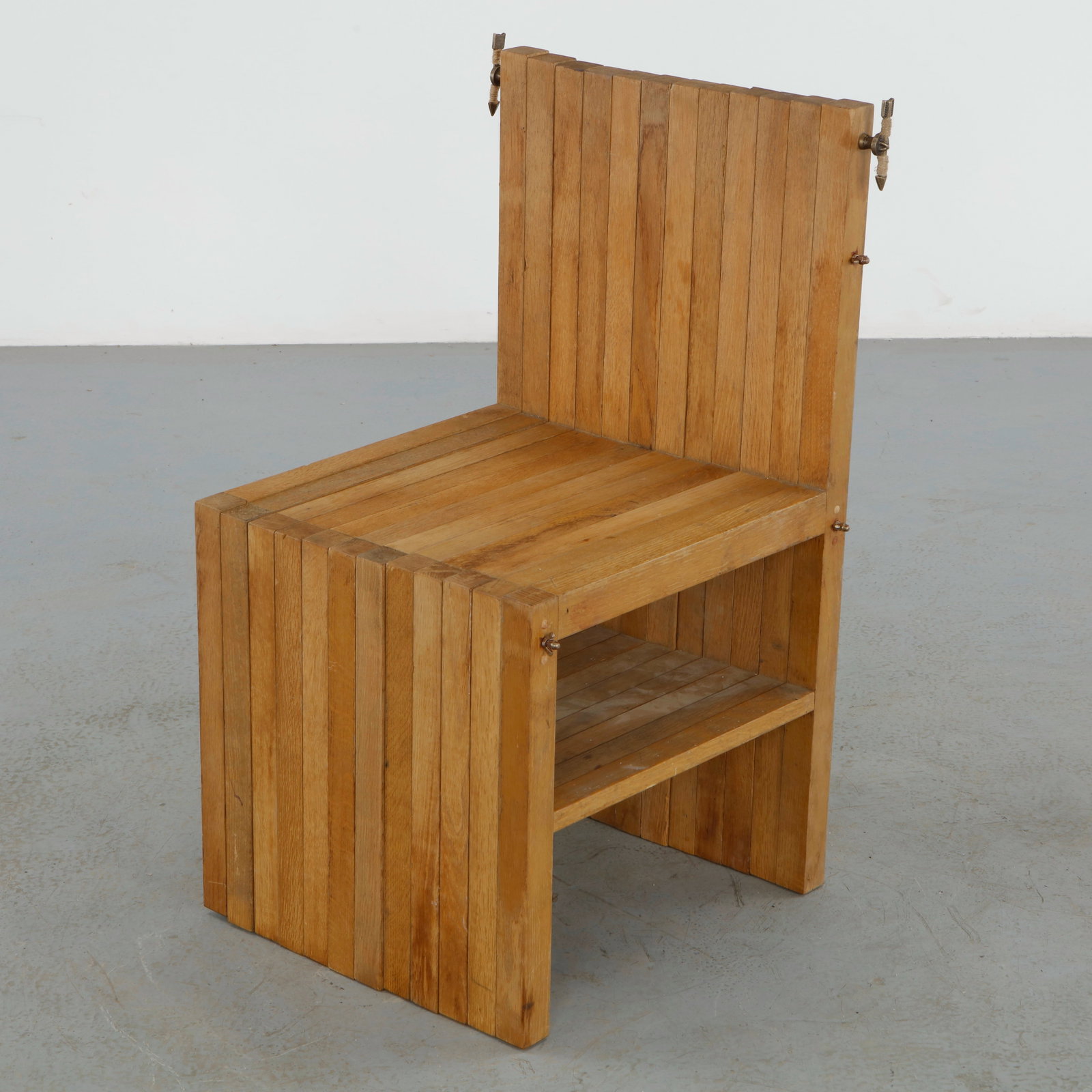 Wood Chair in the style of Raffaello Biagetti, 1960s (1 of 17)