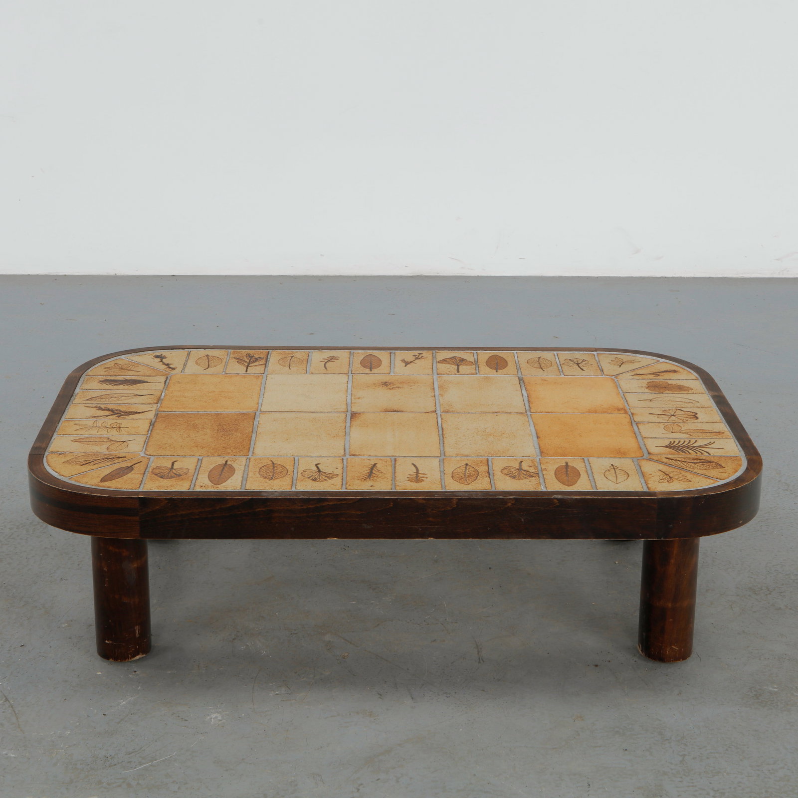 Roger Capron, Rectangular Coffee Table, Signed, 1960s - 2