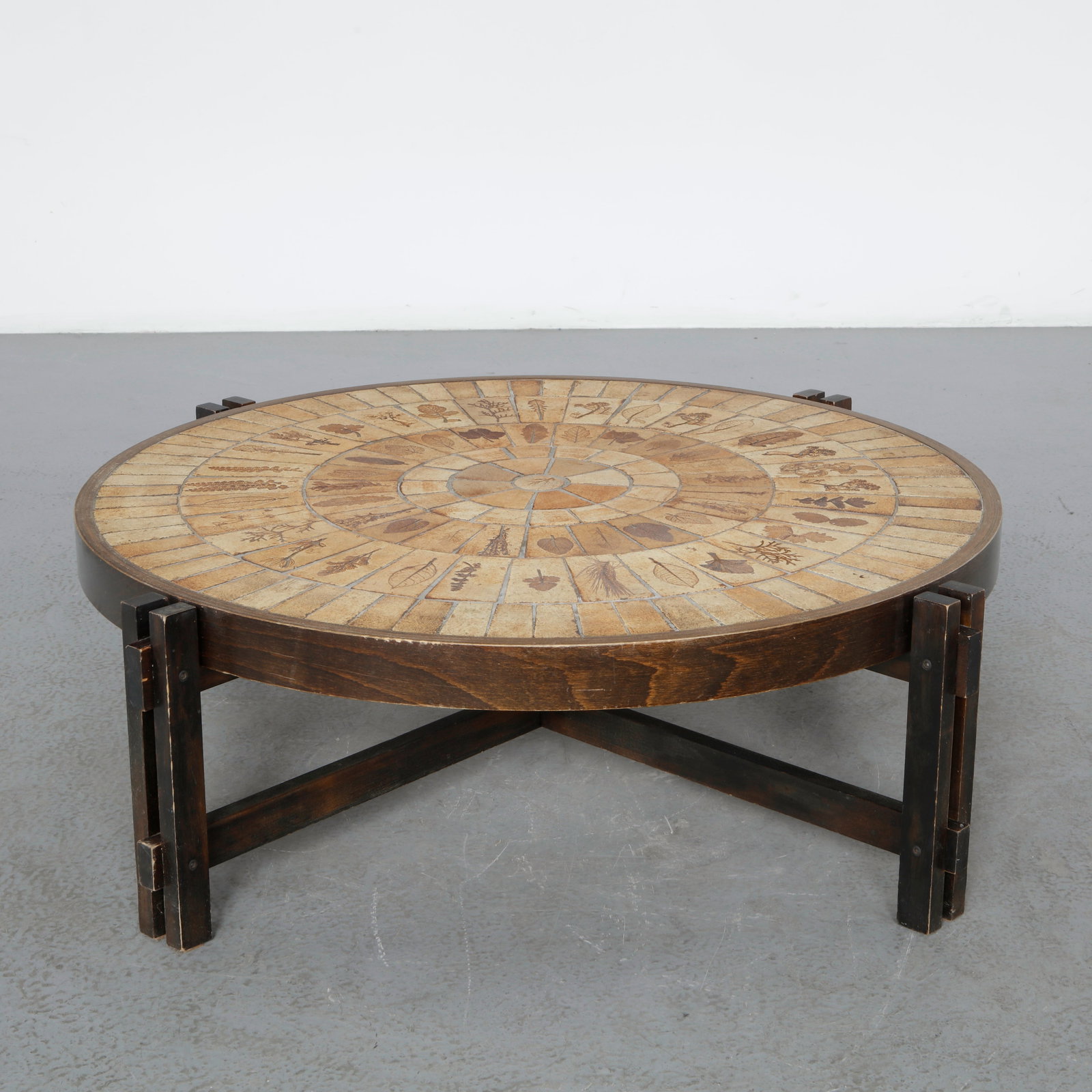 Roger Capron, Round Ceramic Coffee Table, 1960s (1 of 13)