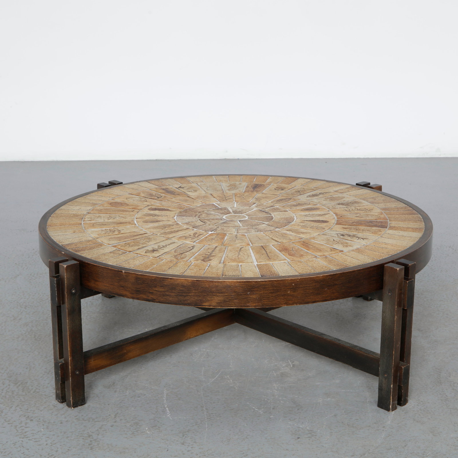 Roger Capron, Round Ceramic Coffee Table, 1960s (1 of 13)