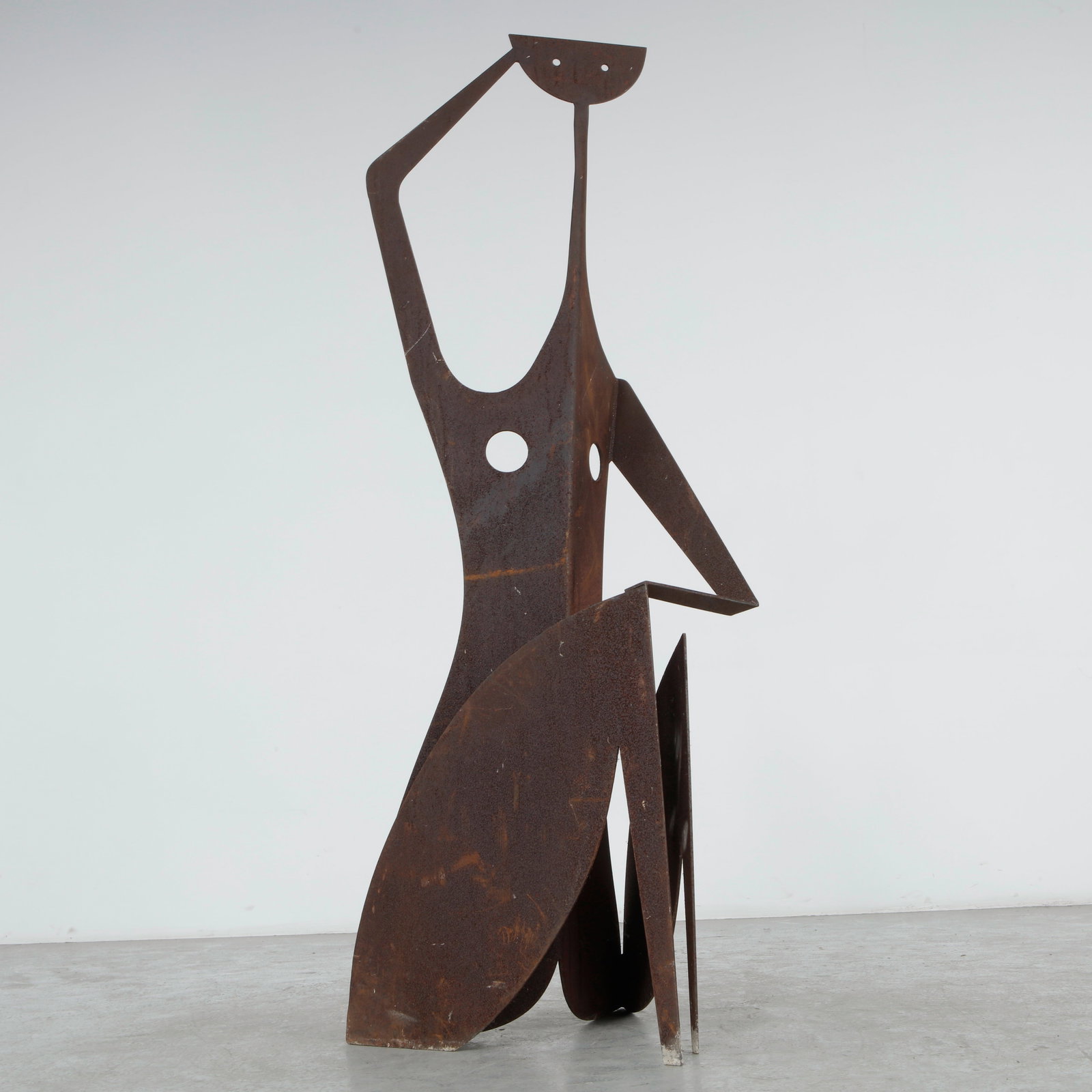 Contemporary French Metal Sculpture, Artisan-Crafted, 1980s (1 of 15)