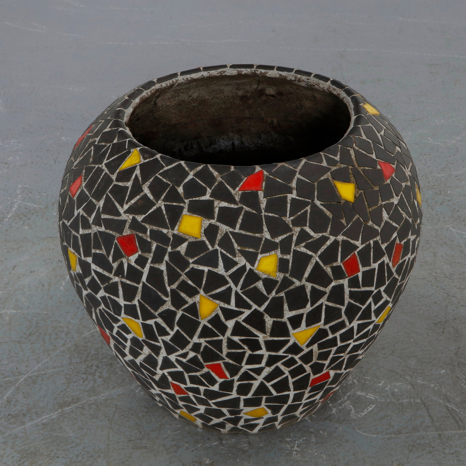 Large Mosaic Tile Planter, 1960s (1 of 9)