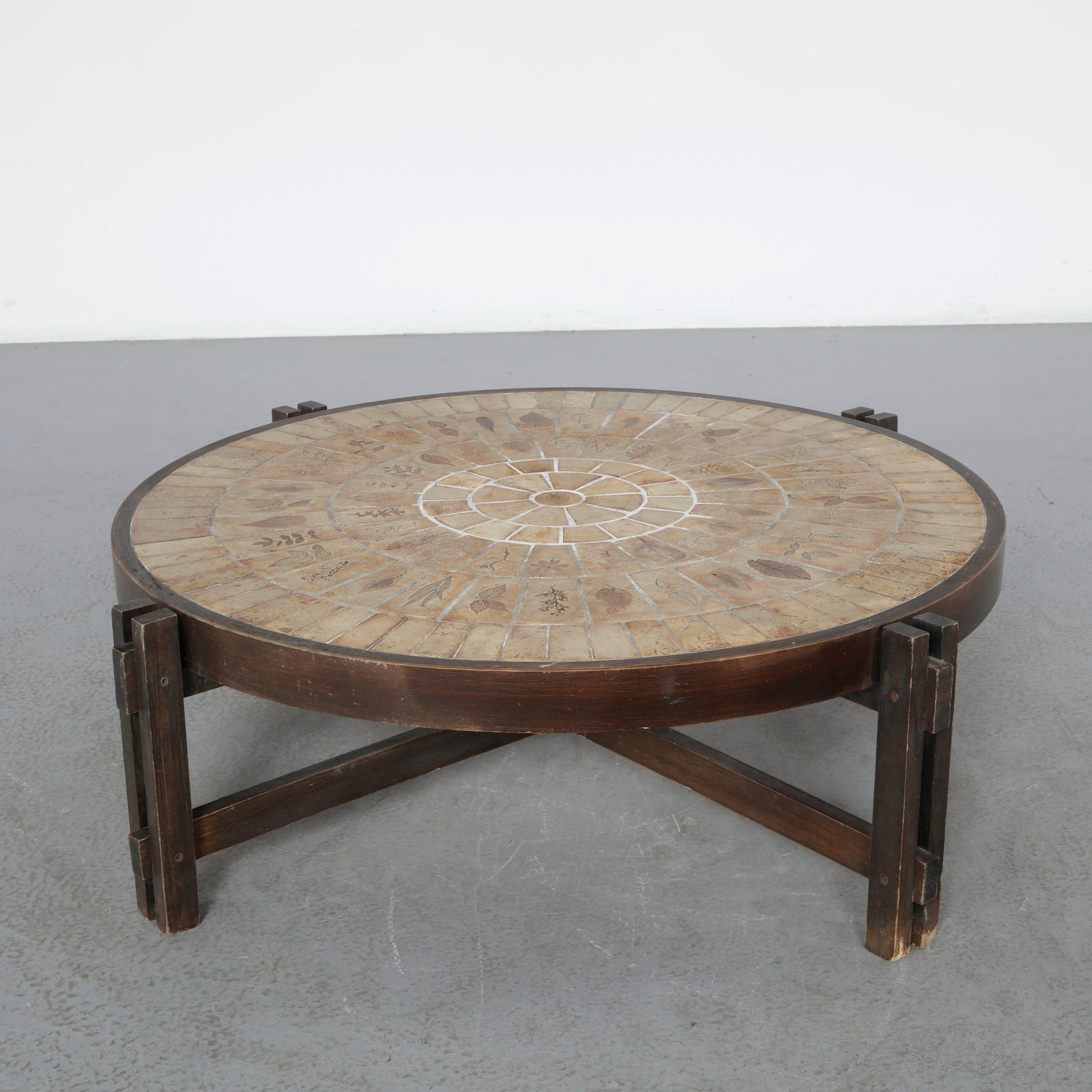 Roger Capron, Ceramic Round Coffee Table, 1960s (1 of 16)
