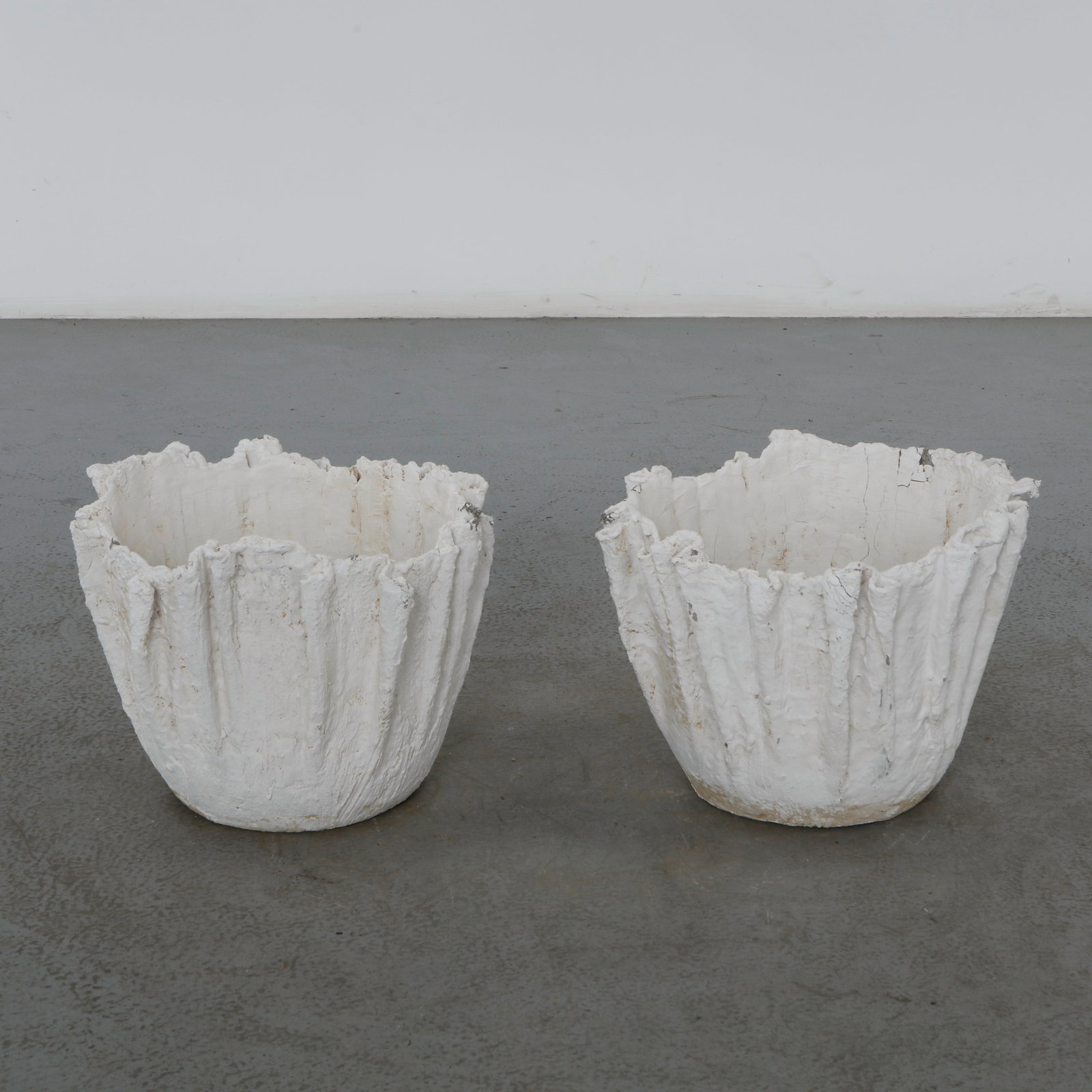 Pair of Organic-Form Concrete Planters, 1960s (1 of 14)