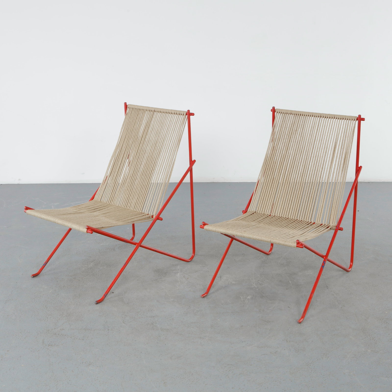 Allan Gould, Pair of Rope and Metal Chairs, 1960s (1 of 19)