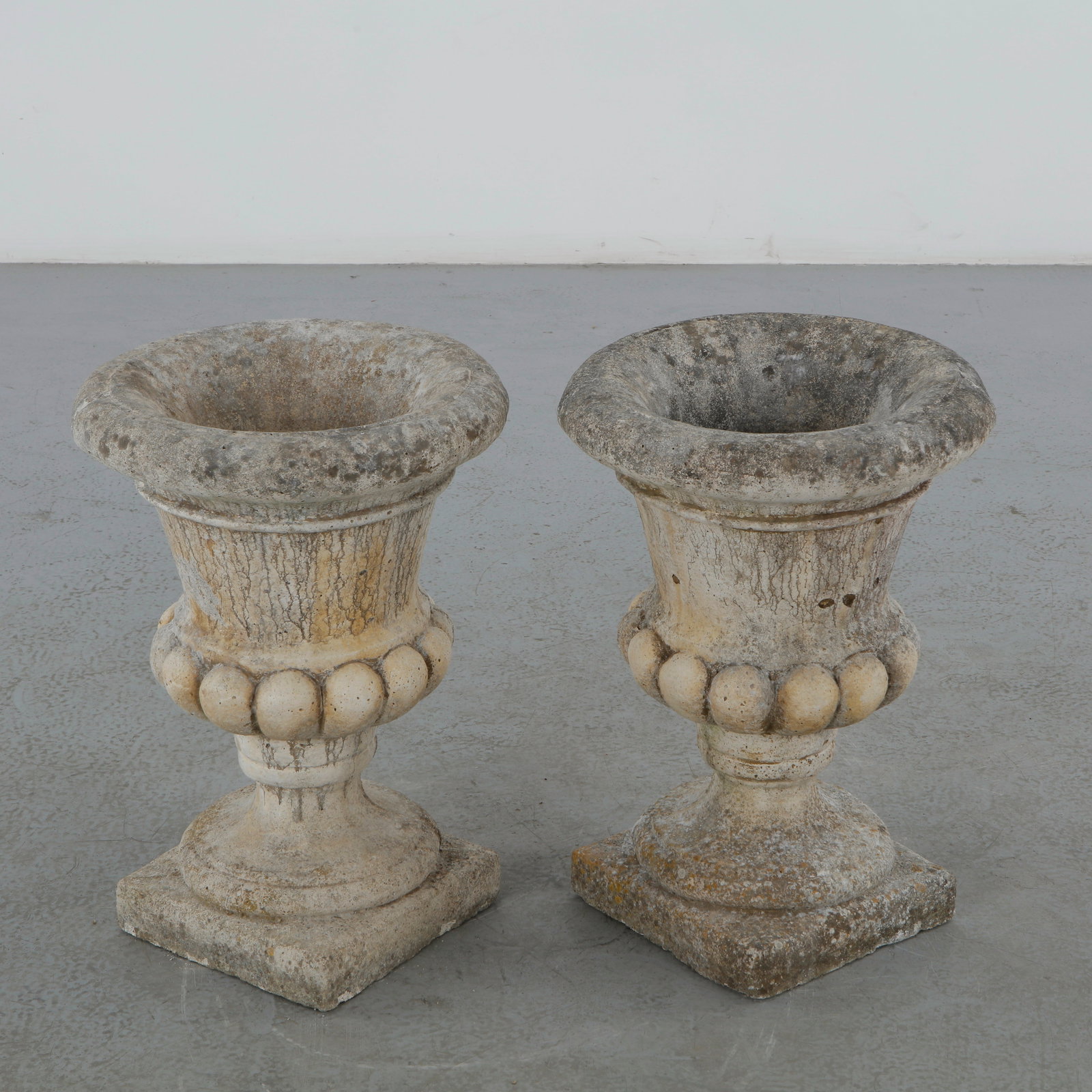 Pair of Stone Urn Planters, 1960s (1 of 12)