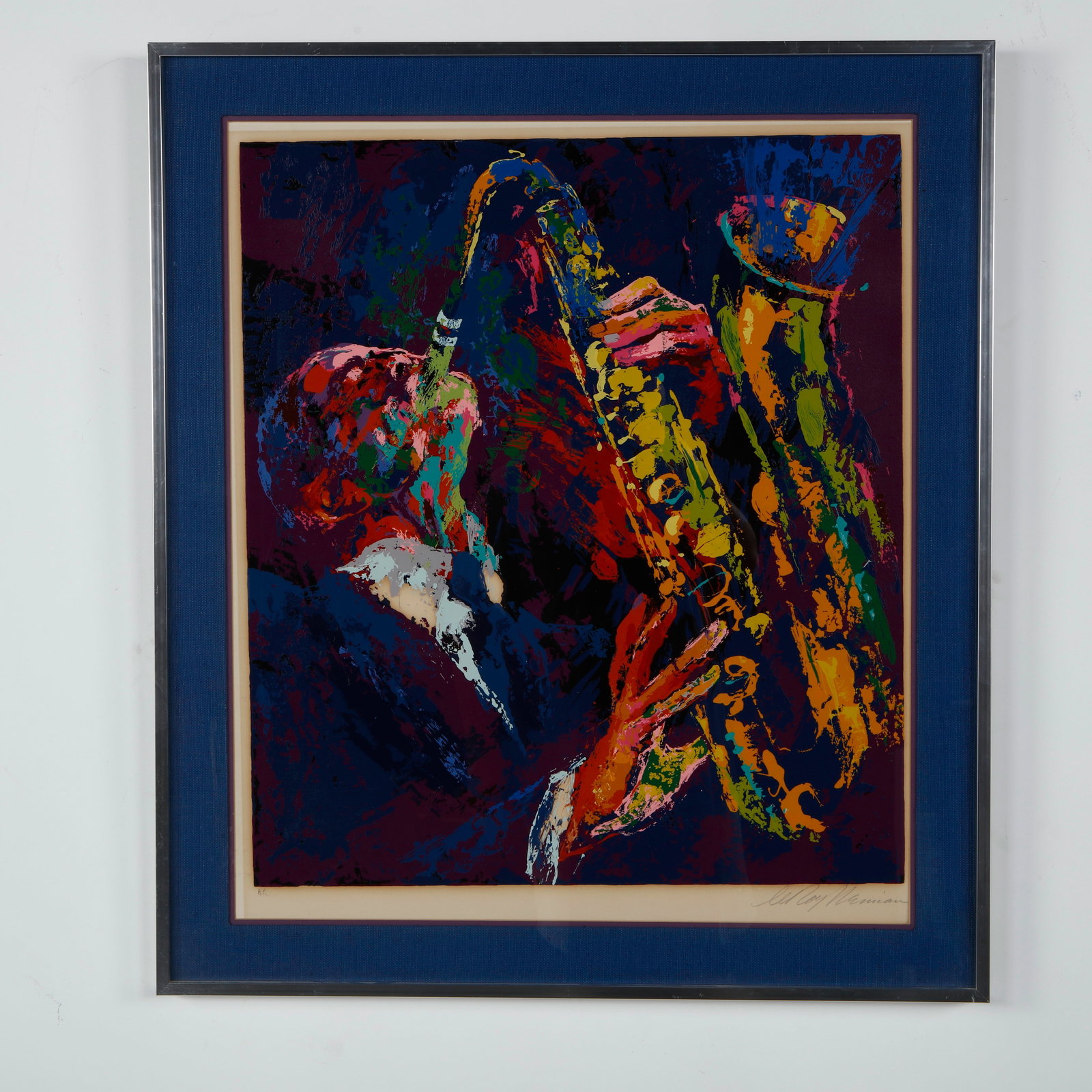 Leroy Neiman, Sax Man, Serigraph, Signed, 1974 (1 of 7)
