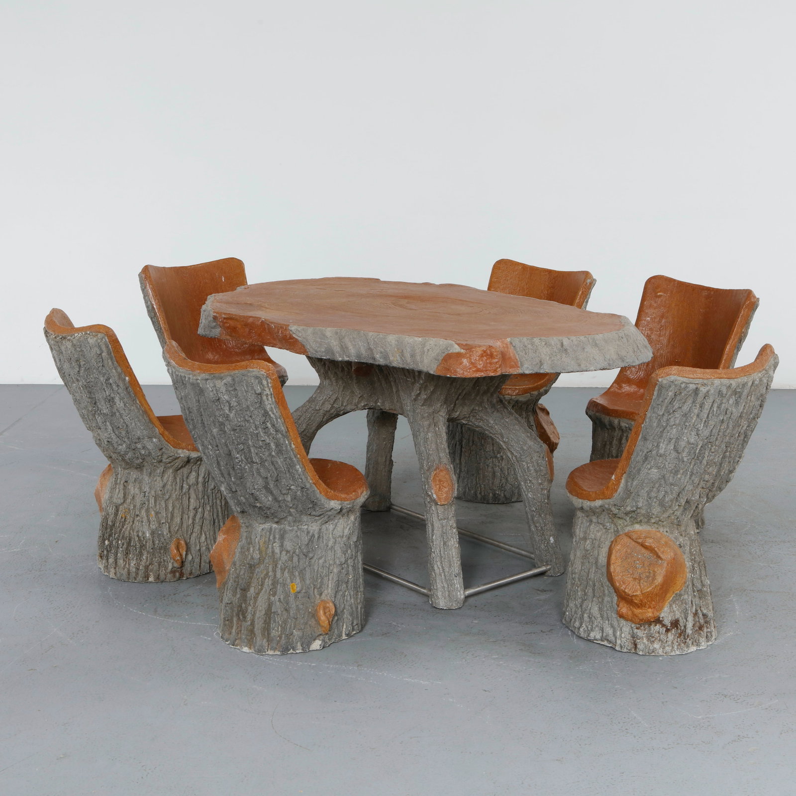 Faux Bois Outdoor Dining Set, 1960s (1 of 20)