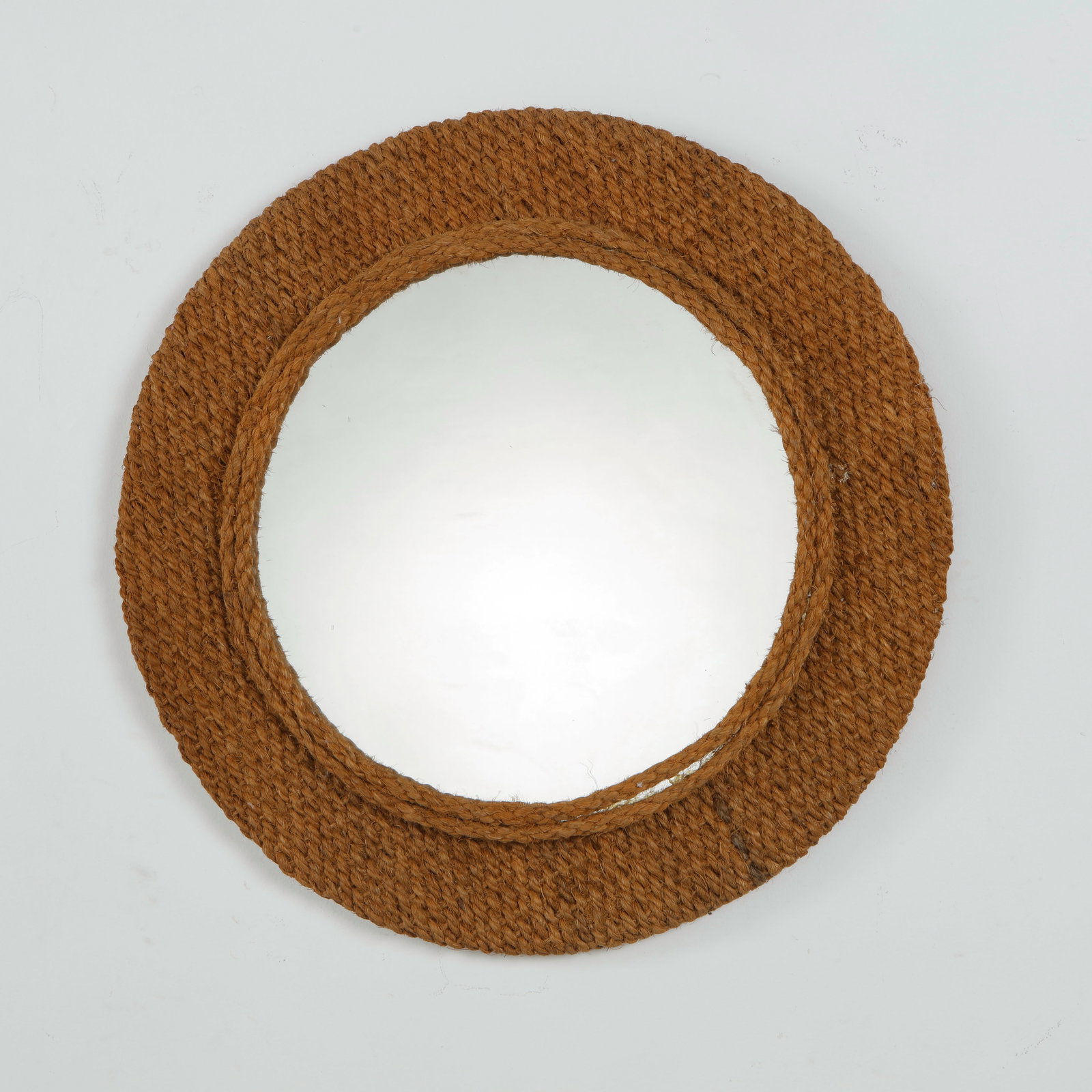 Audoux Minet, Rope-Wrapped Mirror, Mid-Century (1 of 5)