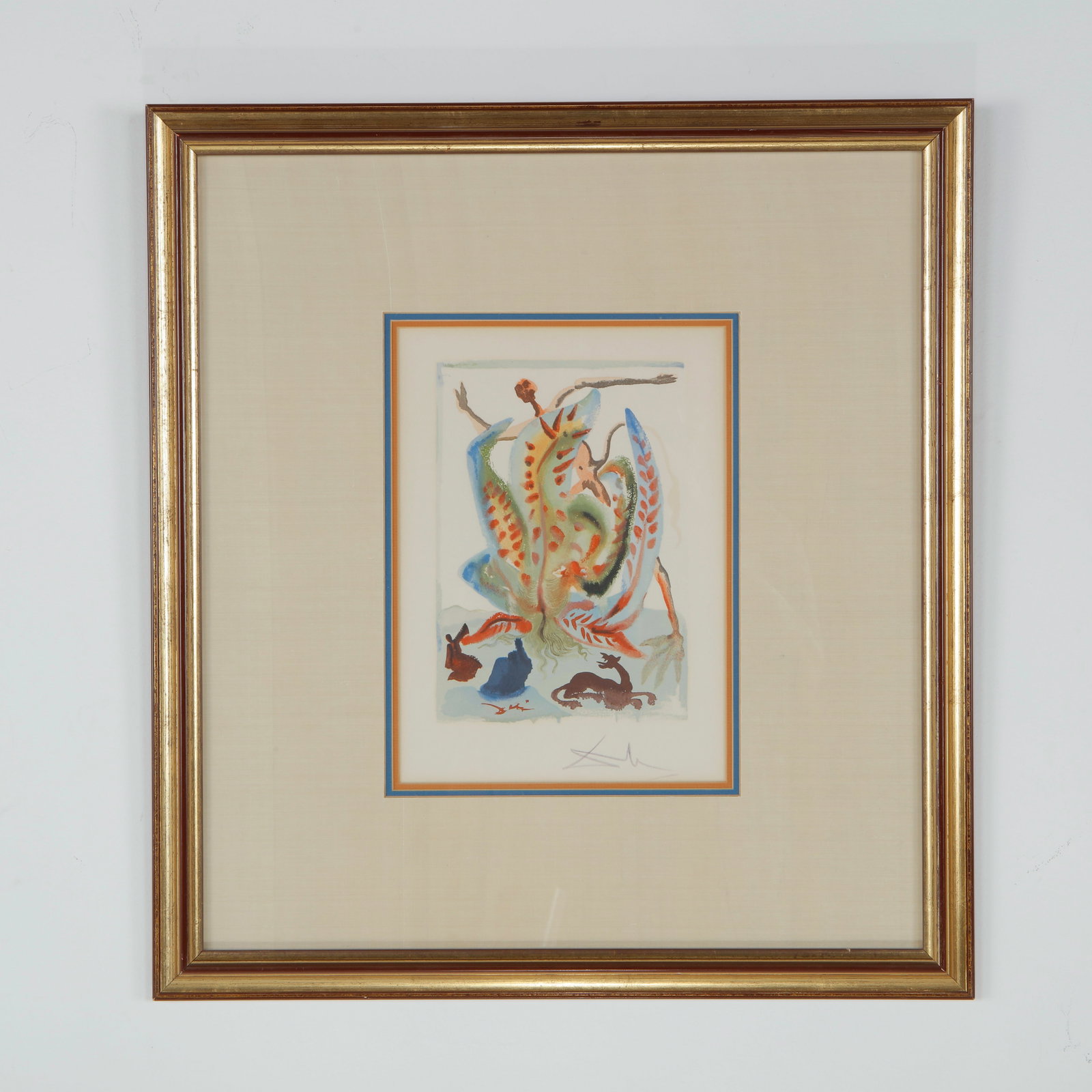 Salvador Dali, Off To Battle, Signed, Numbered 187/300: A surrealist composition from Salvador Dali celebrated oeuvre, featuring his distinctive dreamlike imagery and meticulous draftsmanship. Signed and numbered 187/300, this work exemplifies the artist e