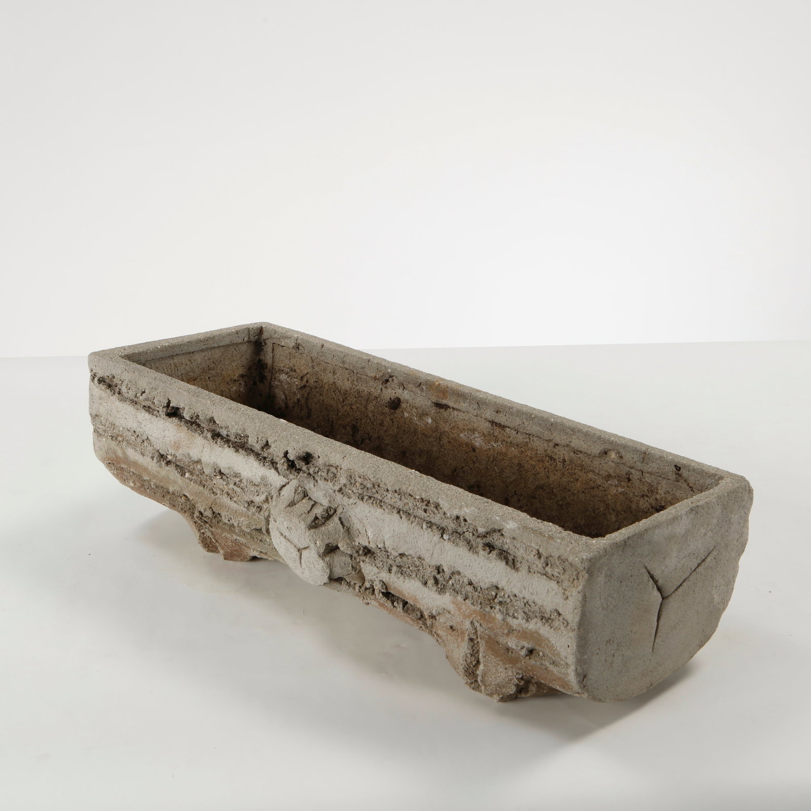 Faux Bois Rectangular Planter, 1960s