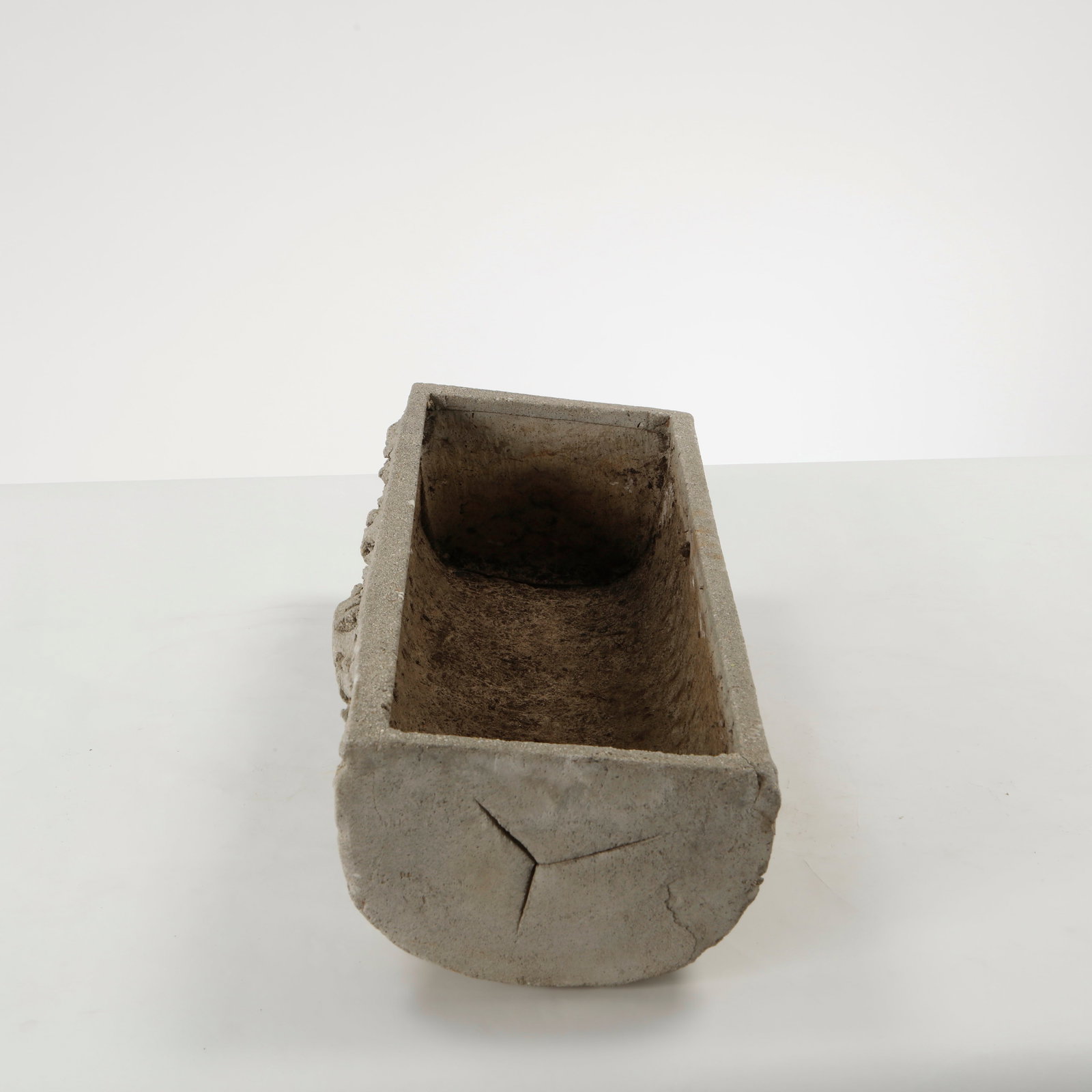 Faux Bois Rectangular Planter, 1960s - 3