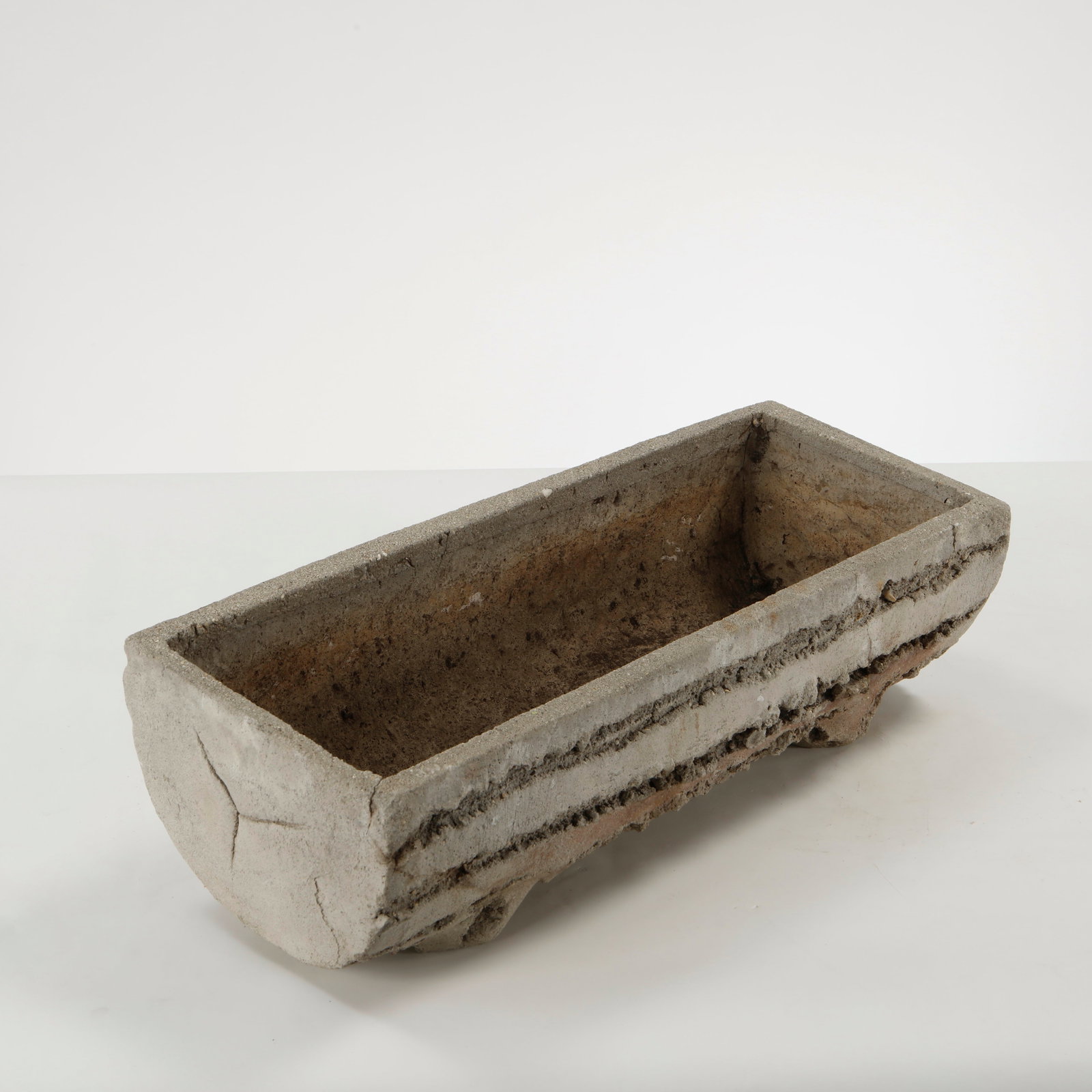 Faux Bois Rectangular Planter, 1960s - 4