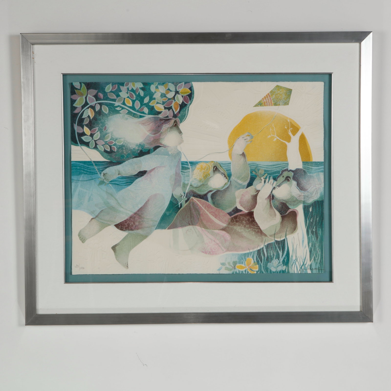 Alvar Sunol, Le Temps de Nos Jours, Matin, Lithograph, Signed and Numbered 28 of 190 (1 of 5)