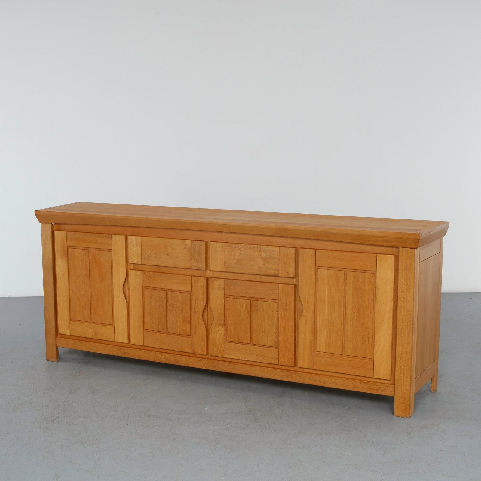 Maison Regain, Elm Sideboard, 1960s (1 of 20)