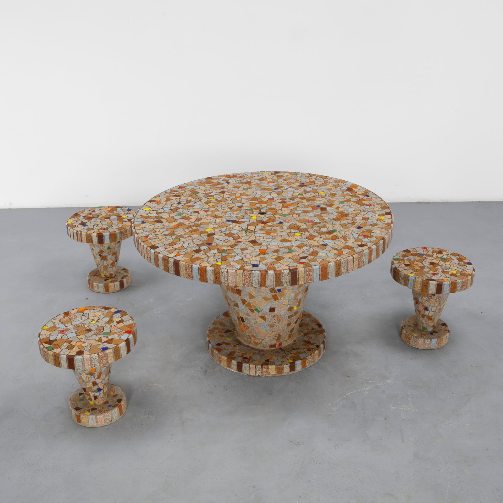 Multicolor Mosaic Dining Set, 1960s - 2