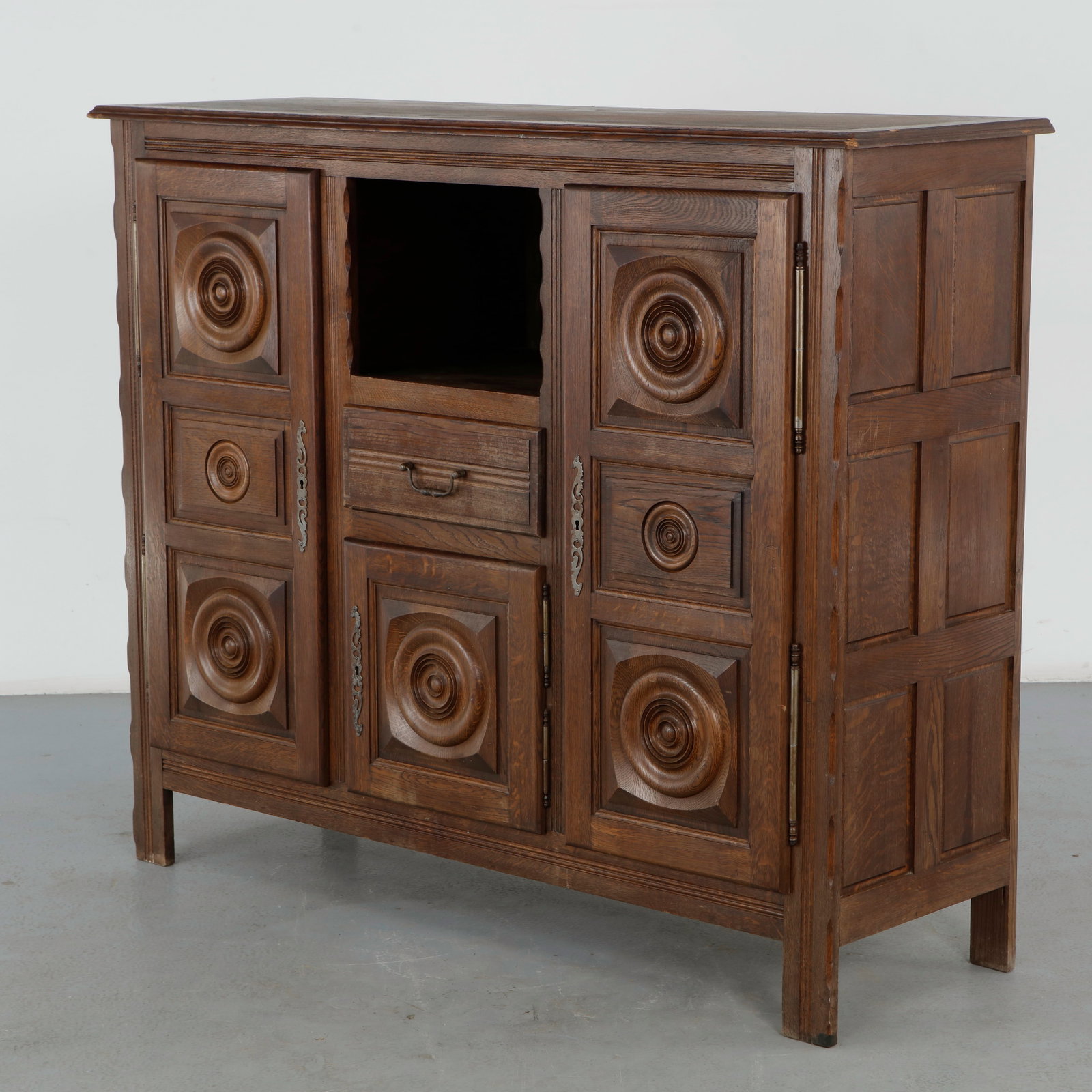 Charles Dudouyt, Oak Sideboard, 1940s (1 of 20)