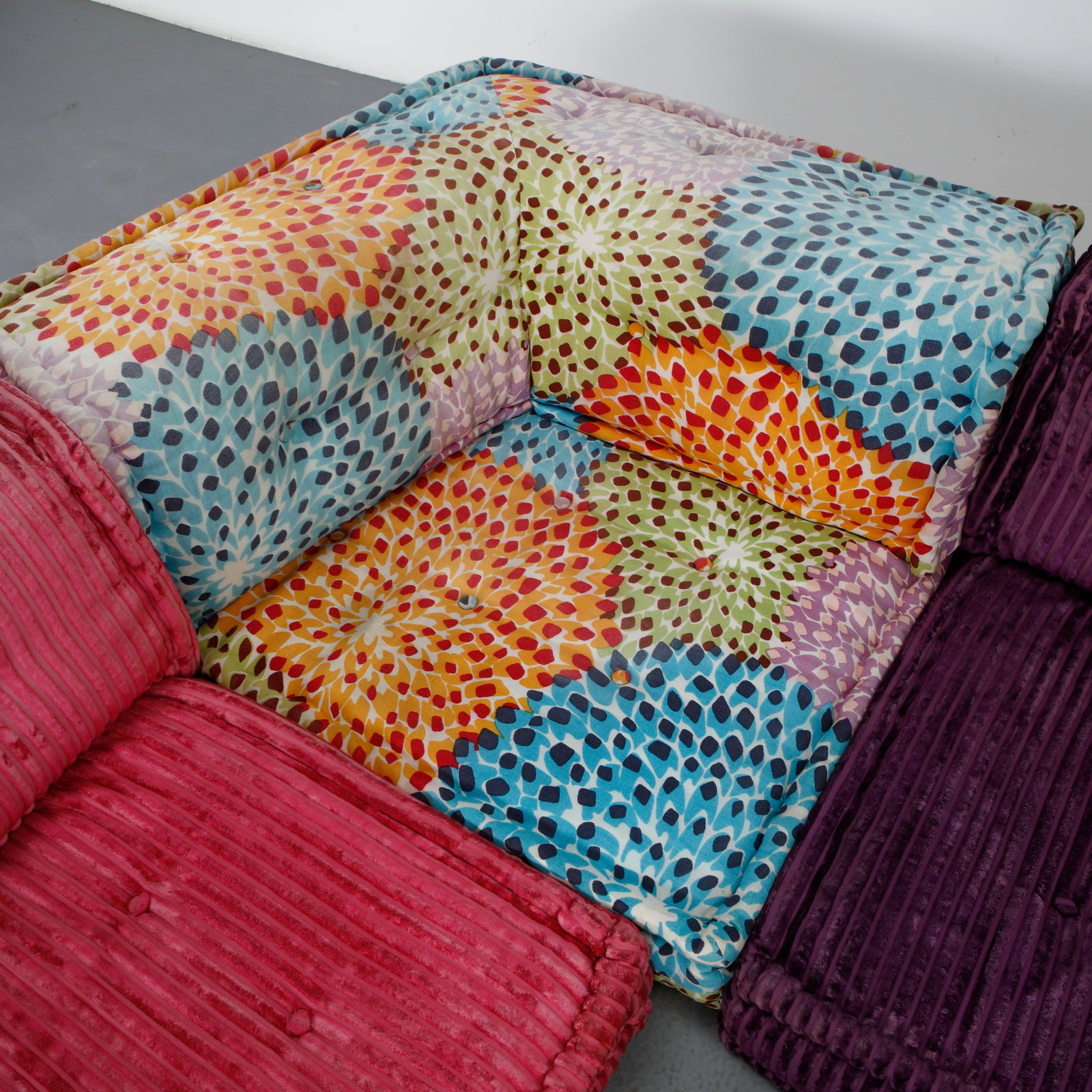 Hans Hopfer for Roche Bobois, 13-Piece Missoni Mah Jong Modular Sofa, 2000s - 15