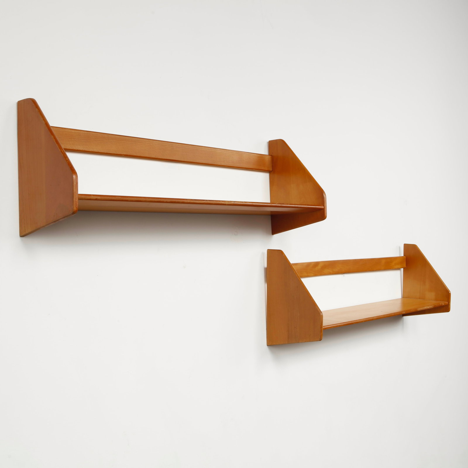 Hans J Wegner for Ry Mobler , Pair of Wood Shelves, 1960s (1 of 11)