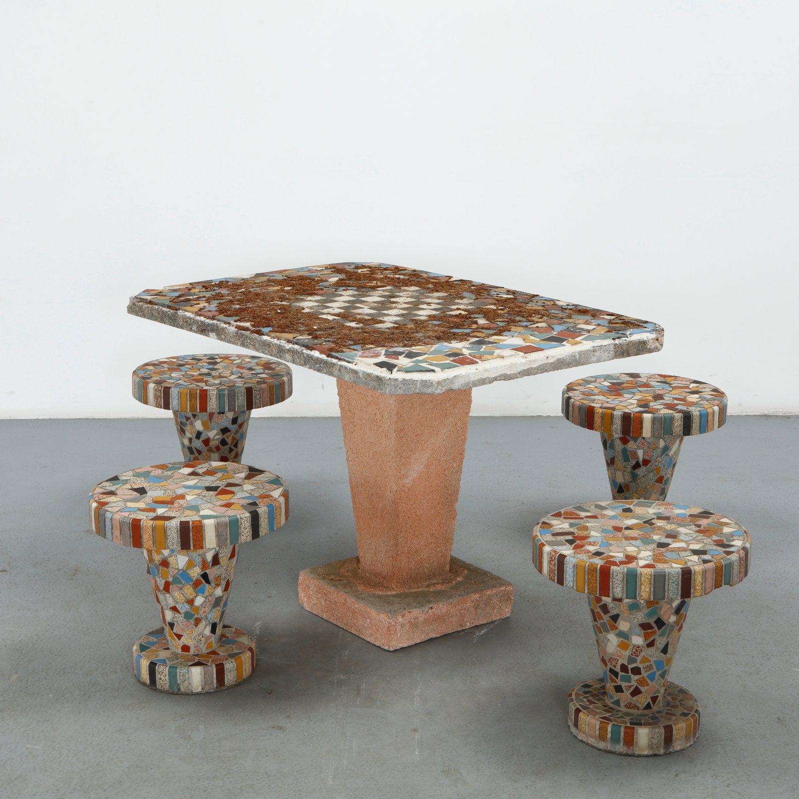 Blue Mosaic Dining Set, 1960s (1 of 20)