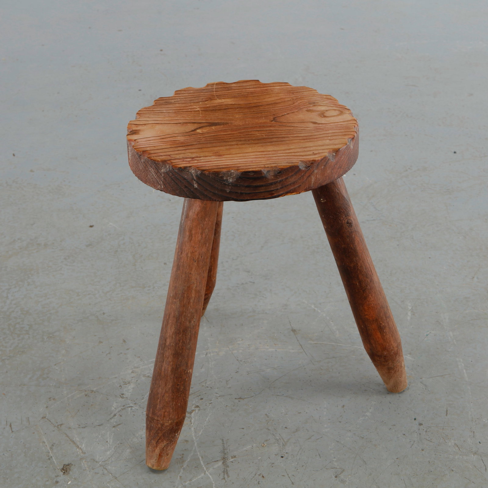 Rustic Tripod Stool, 1960s - 3