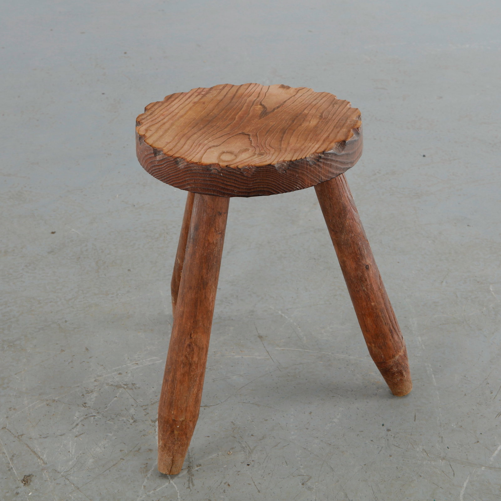 Rustic Tripod Stool, 1960s - 5