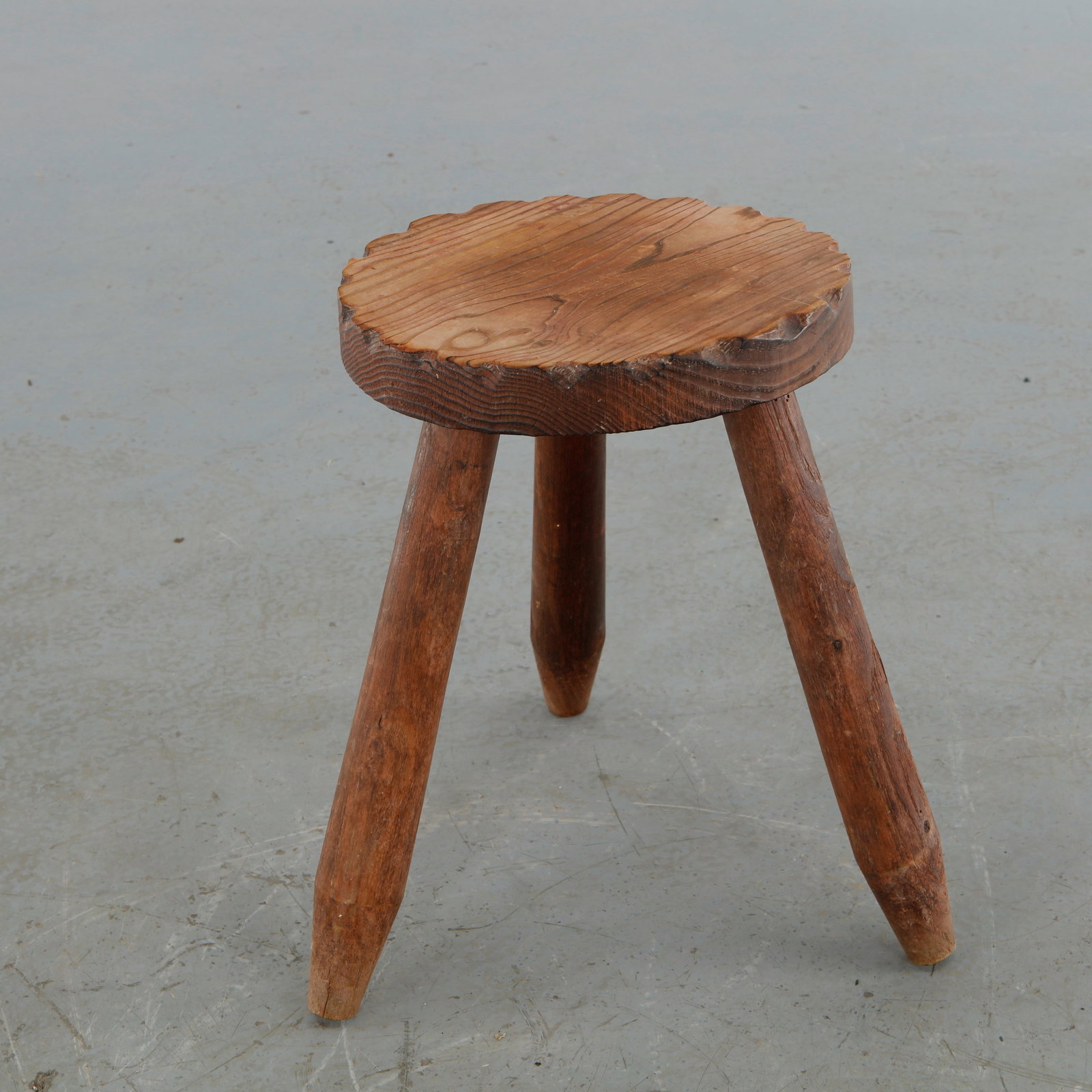 Rustic Tripod Stool, 1960s - 6