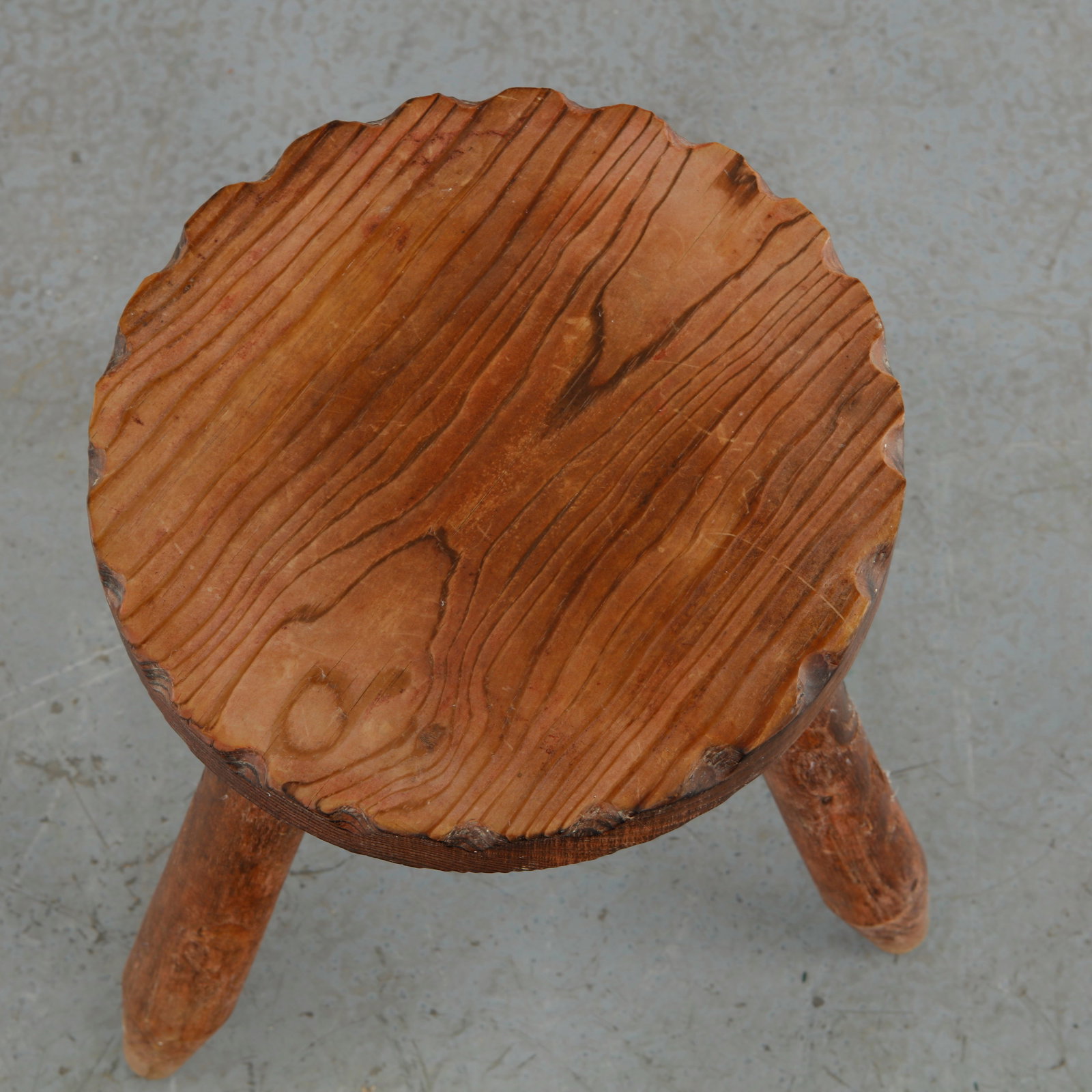 Rustic Tripod Stool, 1960s - 7