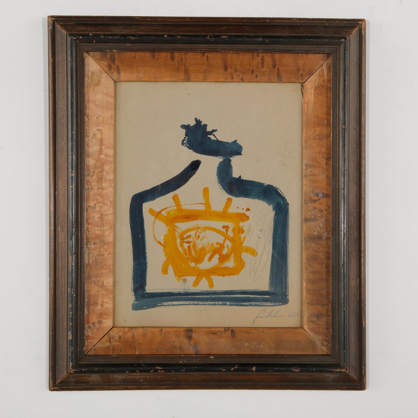 Abstract Watercolor on Paper, attributed to Helen Frankenthaler (1 of 4)