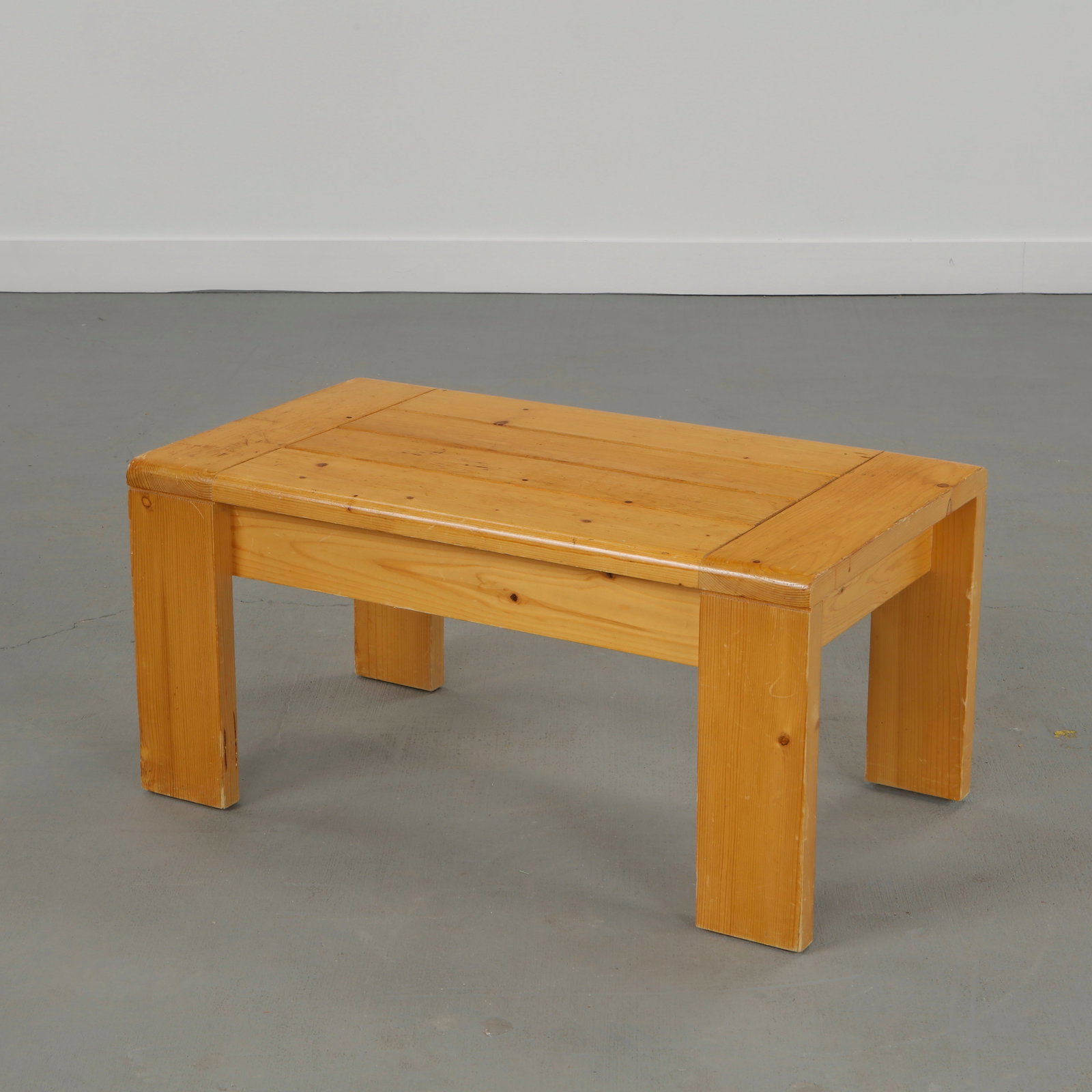 Maison Regain, Rectangular Pine Coffee Table, France, 1960s (1 of 11)