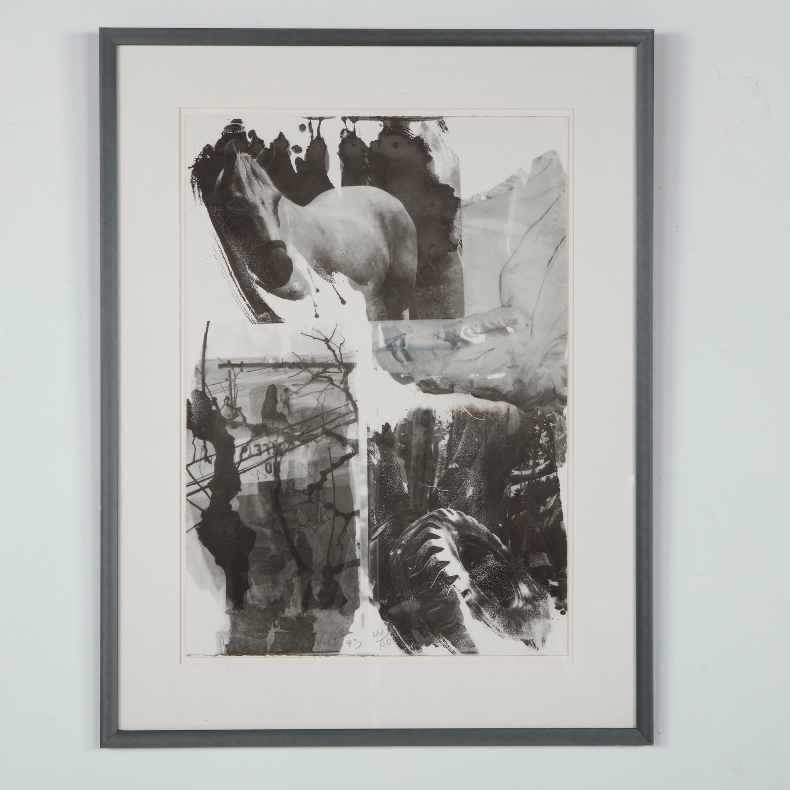 Robert Rauschenberg, Horse Silk, Signed, Numbered 44/100 (1 of 7)