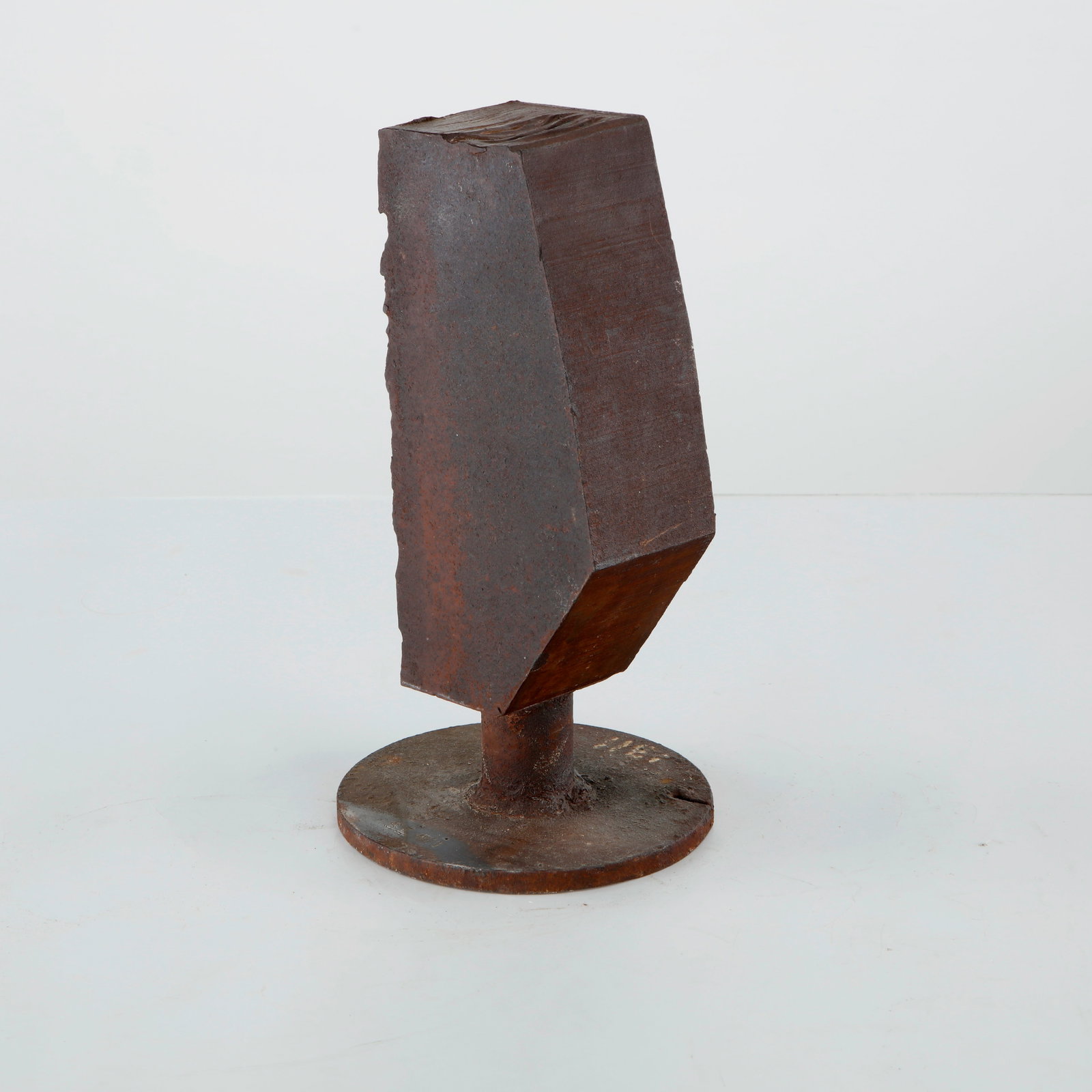 Simi Dabah, Iron Abstract Brutalist Tabletop Sculpture, 1970s (1 of 11)
