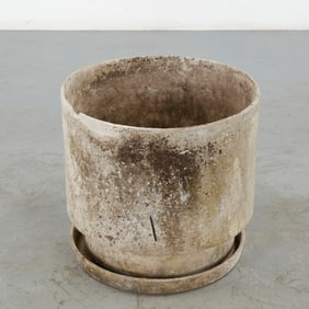 Willy Guhl, Round Planter with Saucer, 1960s