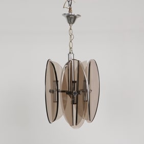 Glass Chandelier, Italy, 1970s