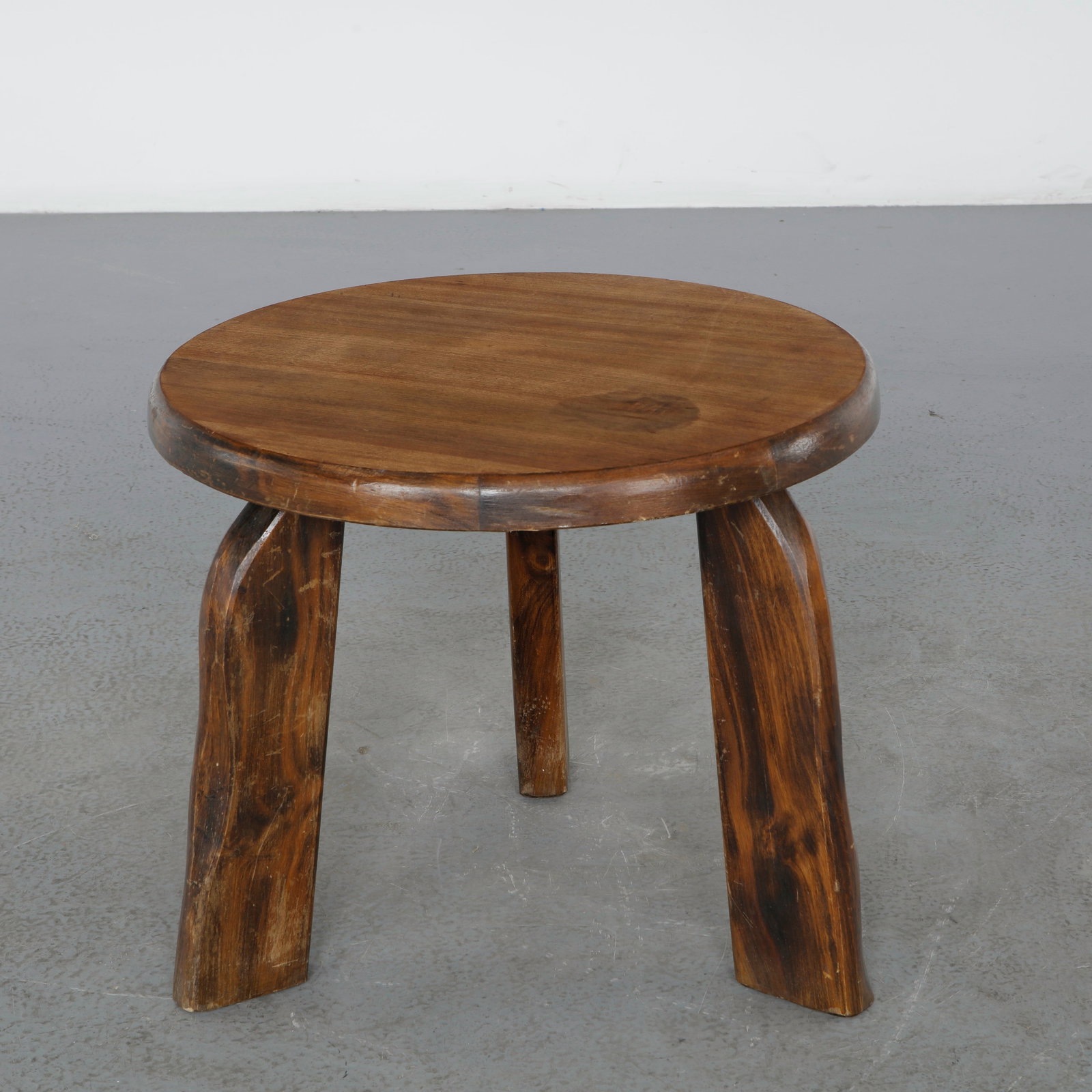 Rustic Three-Legged Side Table, France, 1960s - 2