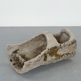 Monumental Faux Bois Log Planter, 1960s