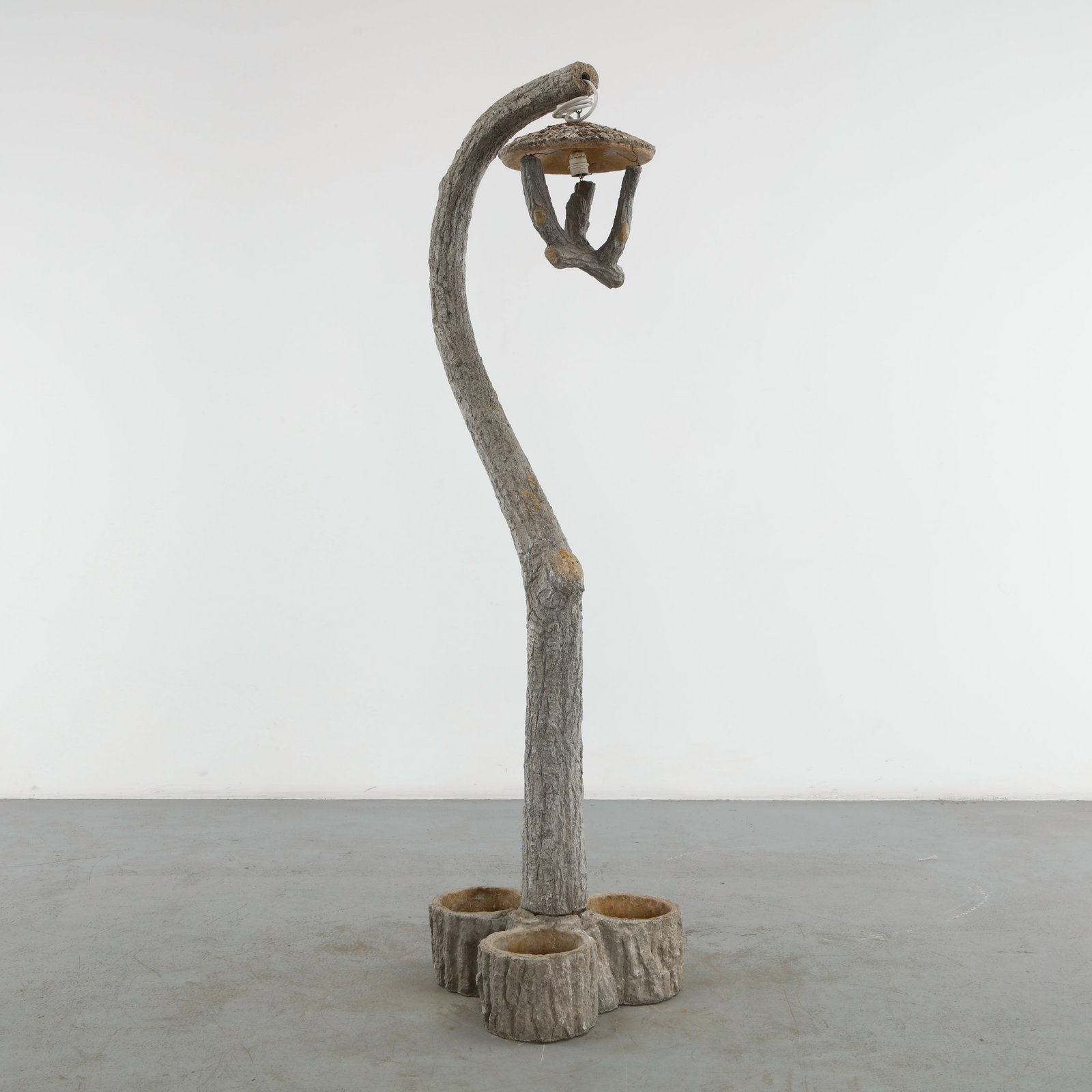 Faux Bois Sculptural Garden Lantern, 1960s (1 of 19)