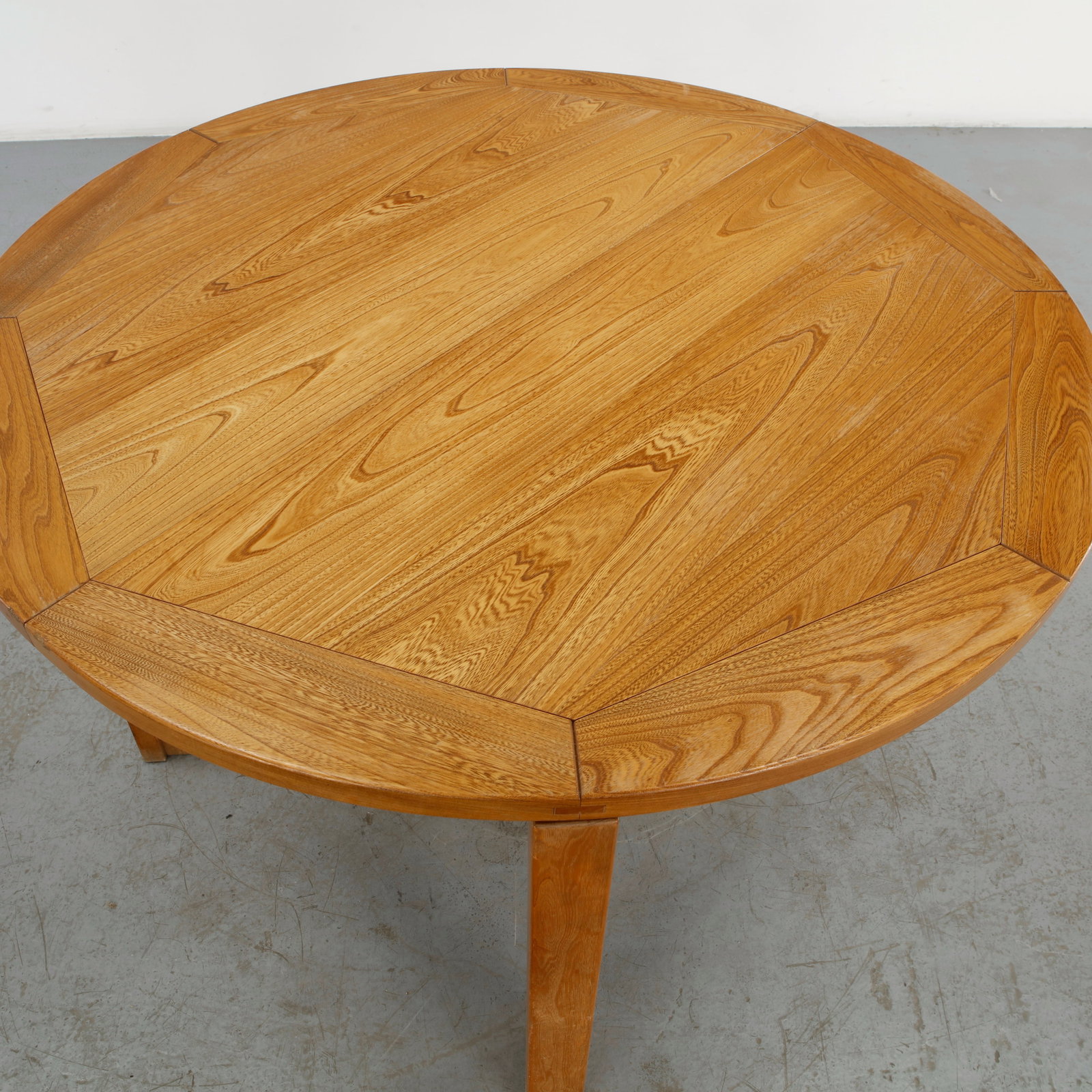 Round Extendable Dining Table, 1960s - 9