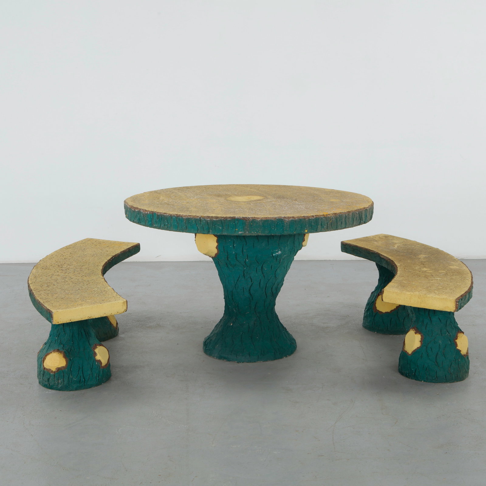Faux Bois Outdoor Dining Set, 1960s - 3