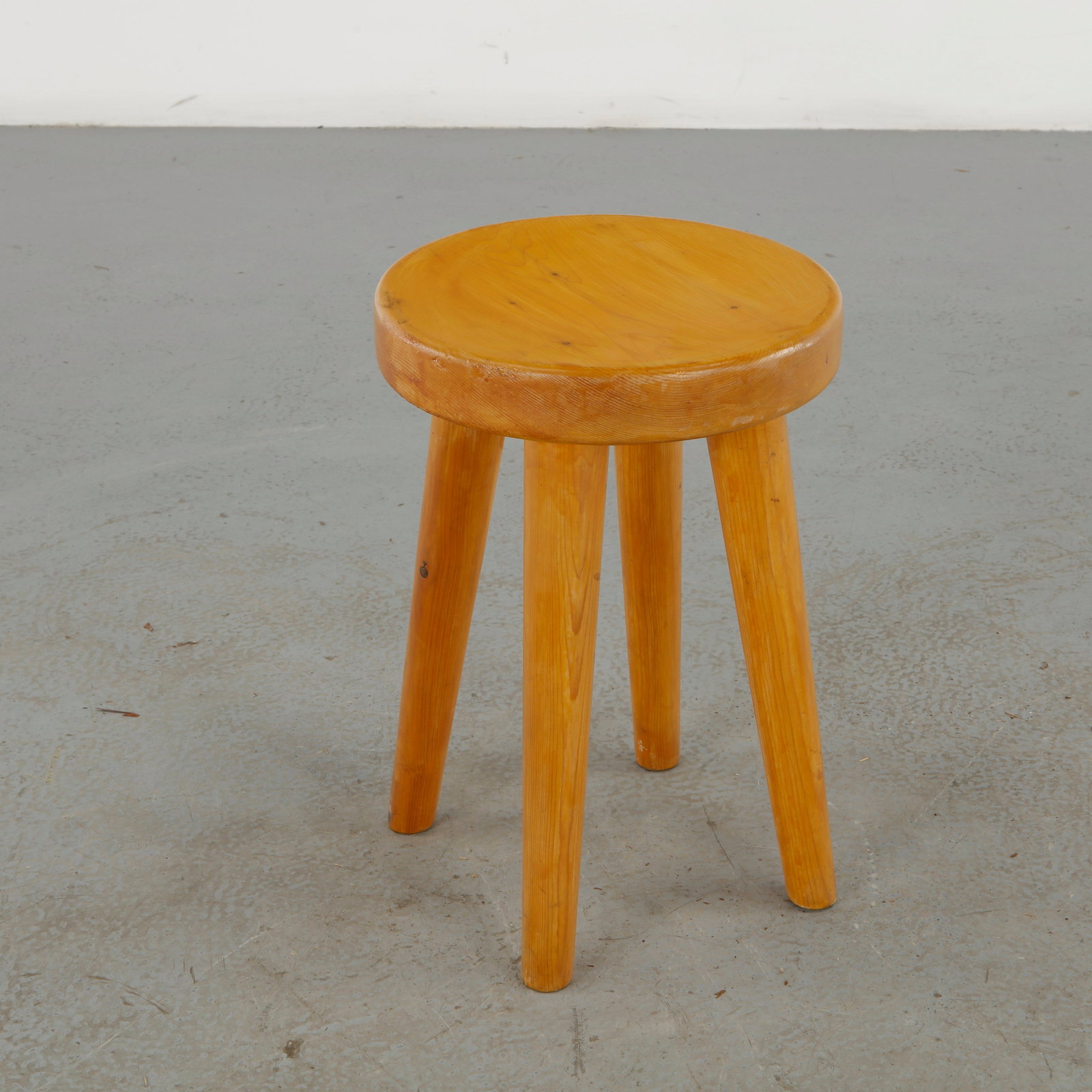 Primitive Wooden Stool, 1960s - 2