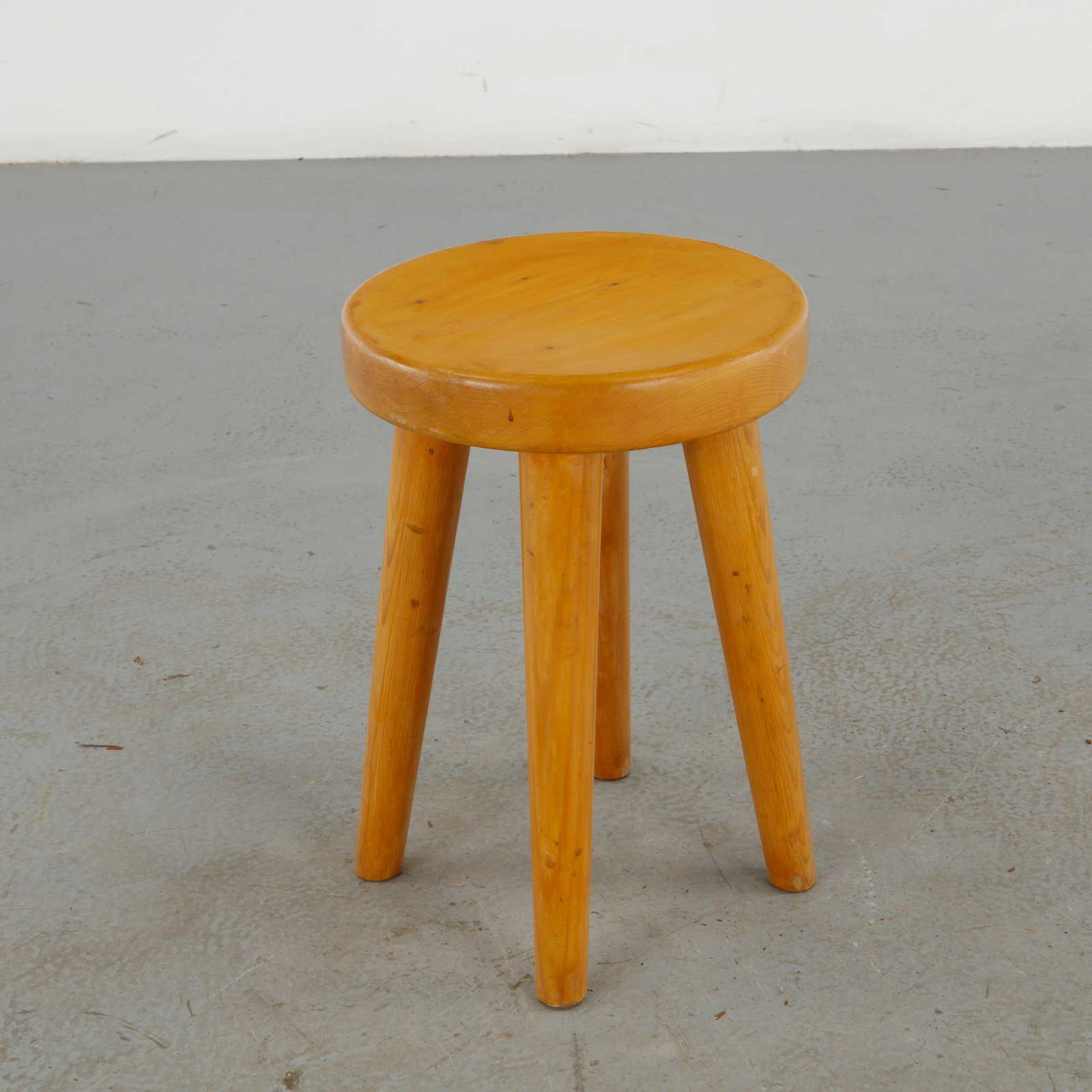 Primitive Wooden Stool, 1960s - 3