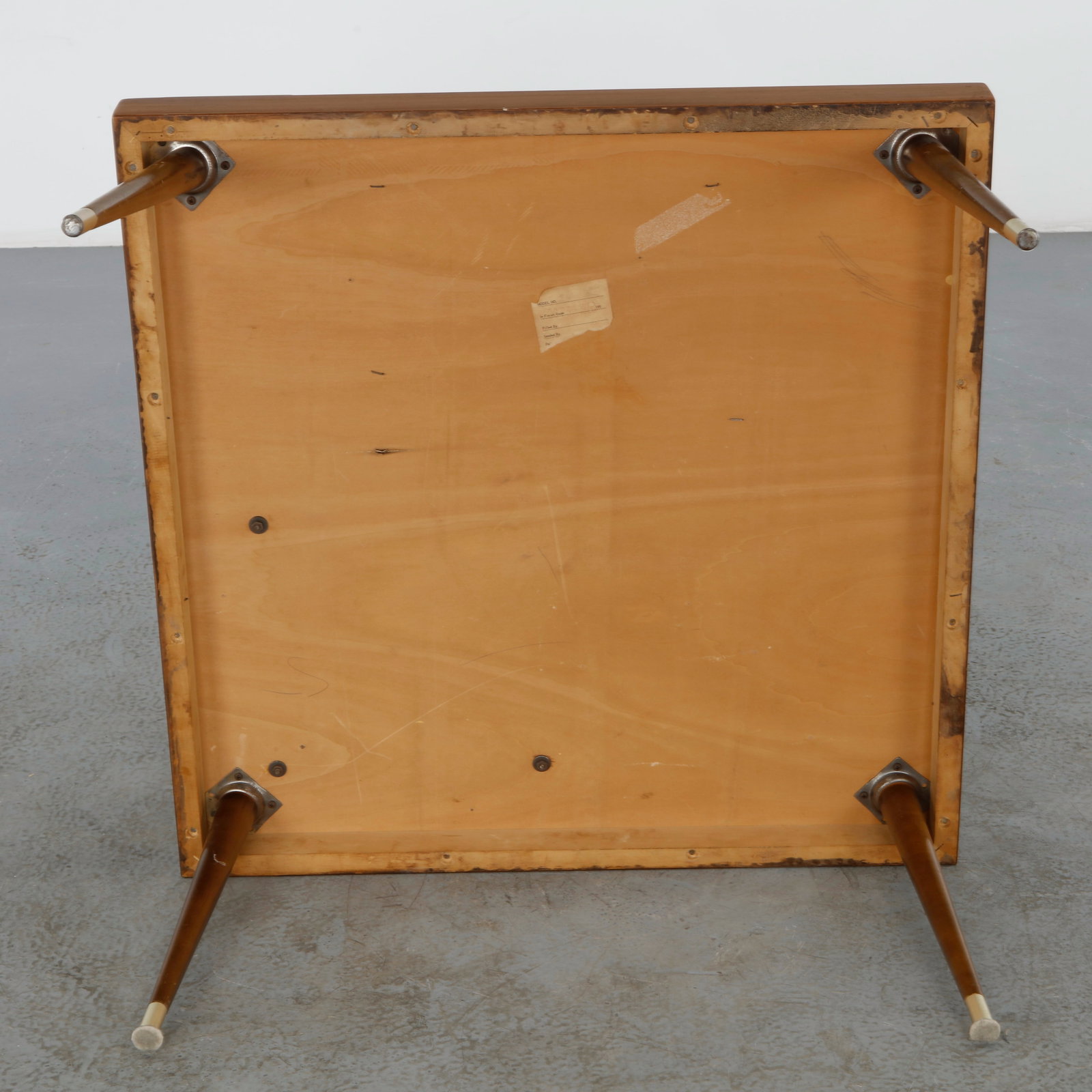 3-Tier Walnut Side Table, 1960s - 14