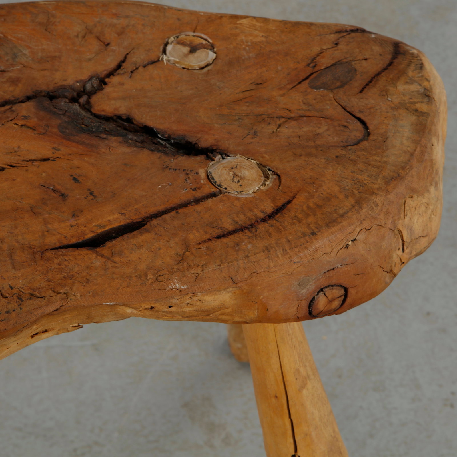 Root Wood Table with Stools, 1960s - 12