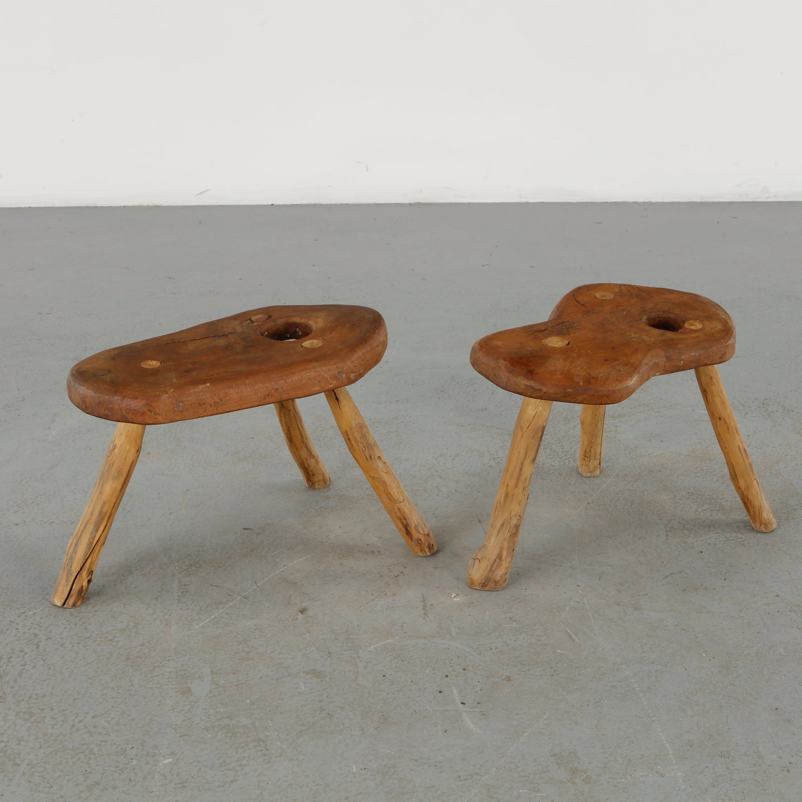 Root Wood Table with Stools, 1960s - 17