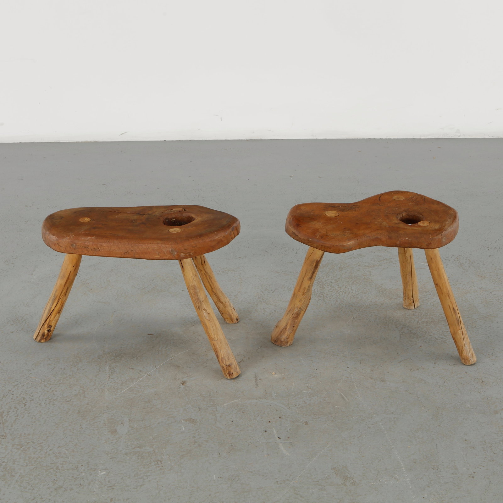 Root Wood Table with Stools, 1960s - 18