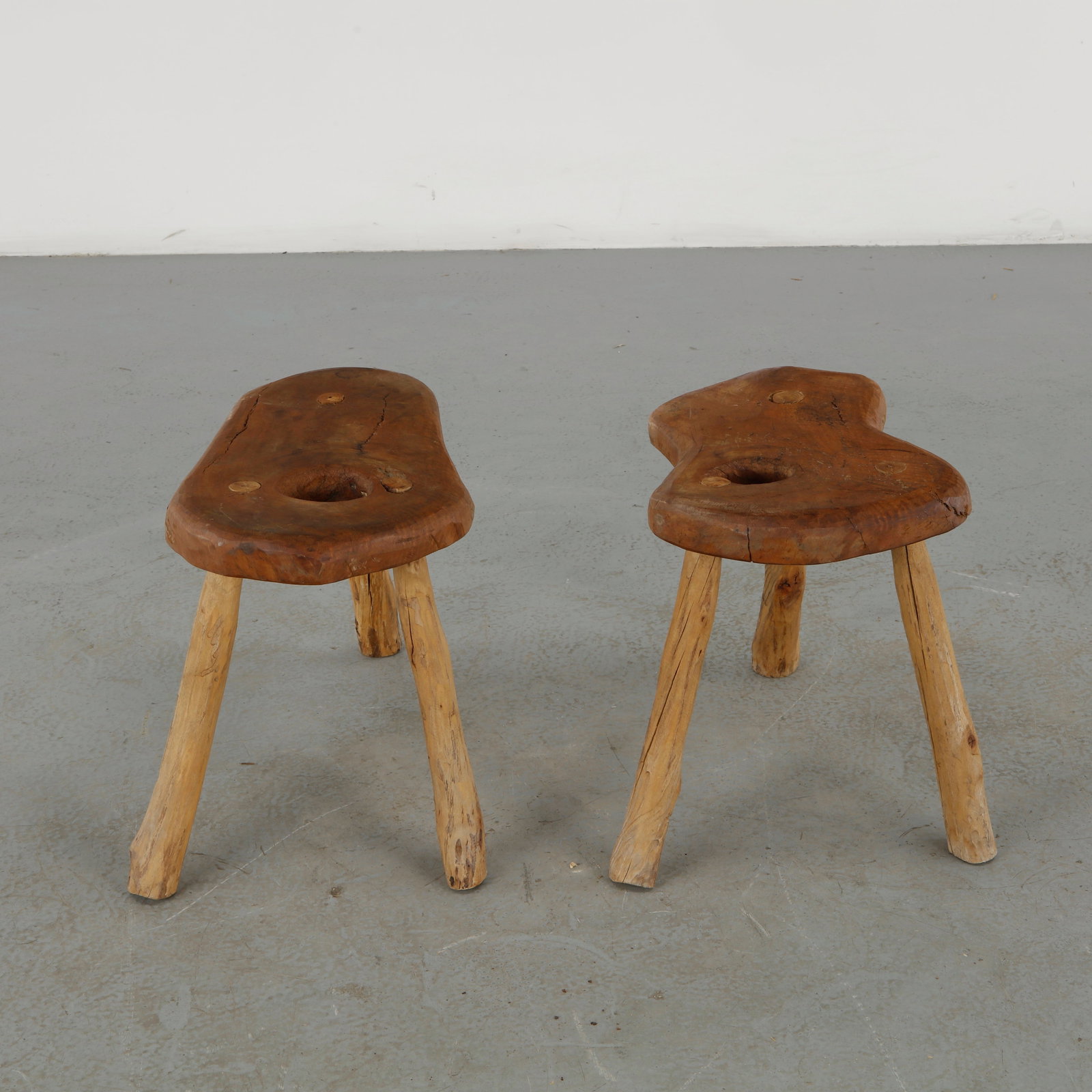 Root Wood Table with Stools, 1960s - 20