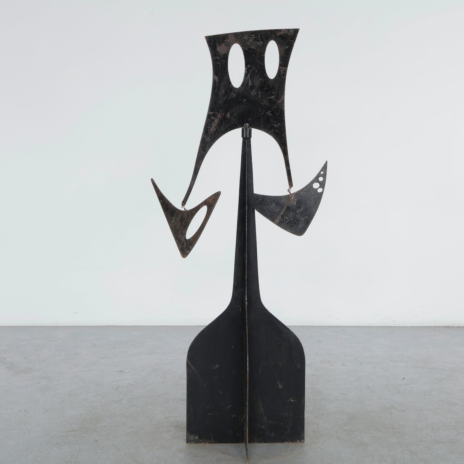 Contemporary French Metal Sculpture, Artisan-Crafted, 1980s (1 of 14)